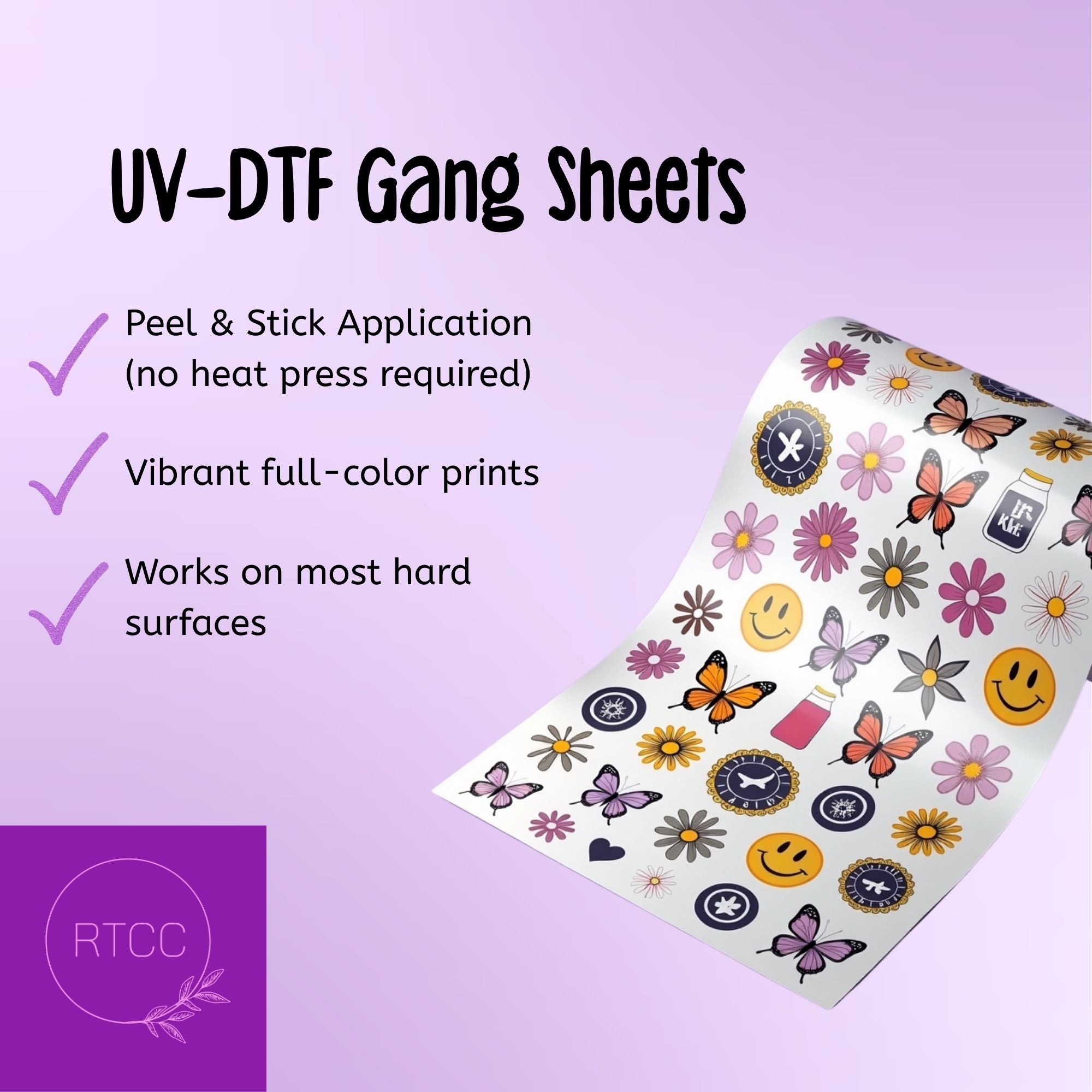 UV-DTF Gang Sheet Builder (22.5 inch width)