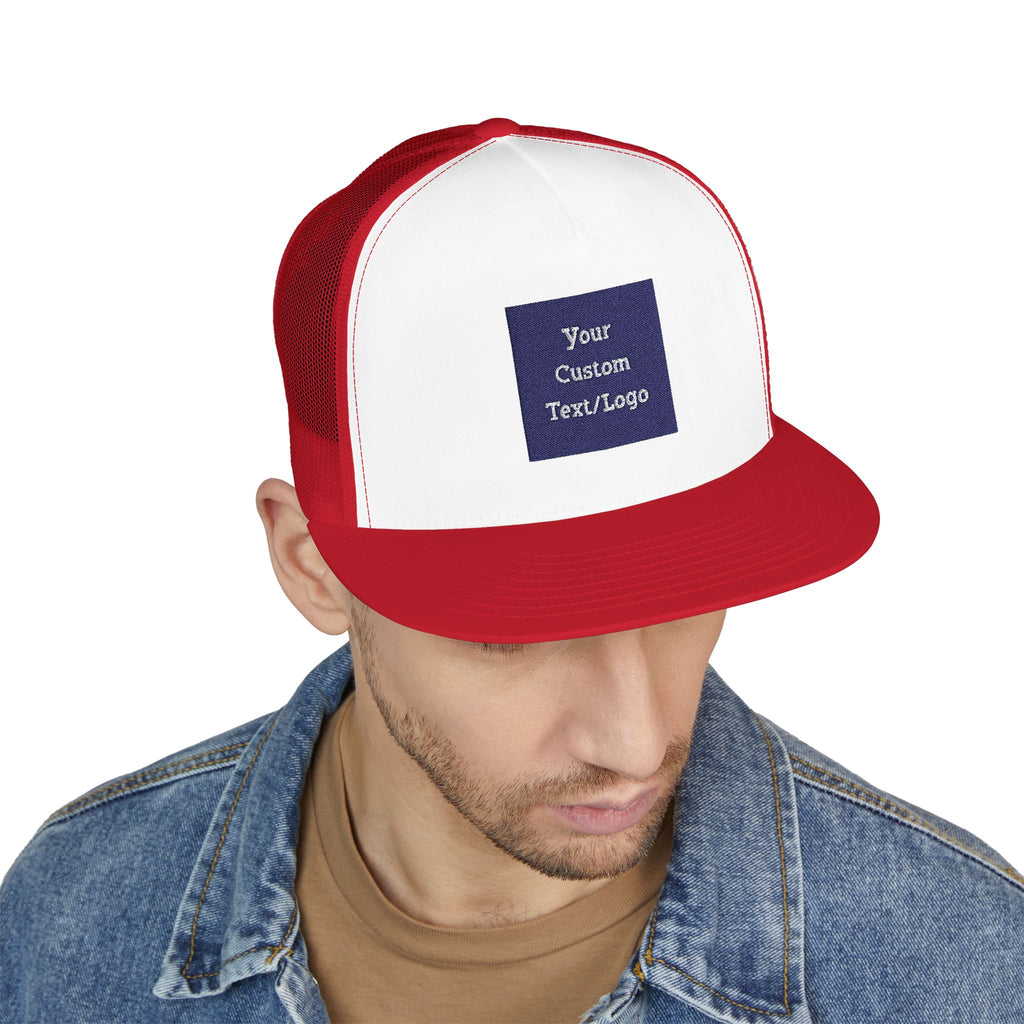 Custom Embroidered Text or Logo Trucker Cap | Customized for Schools, Businesses, Teams & More