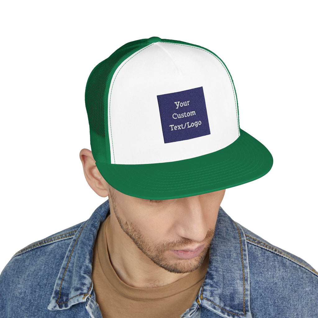 Custom Embroidered Text or Logo Trucker Cap | Customized for Schools, Businesses, Teams & More