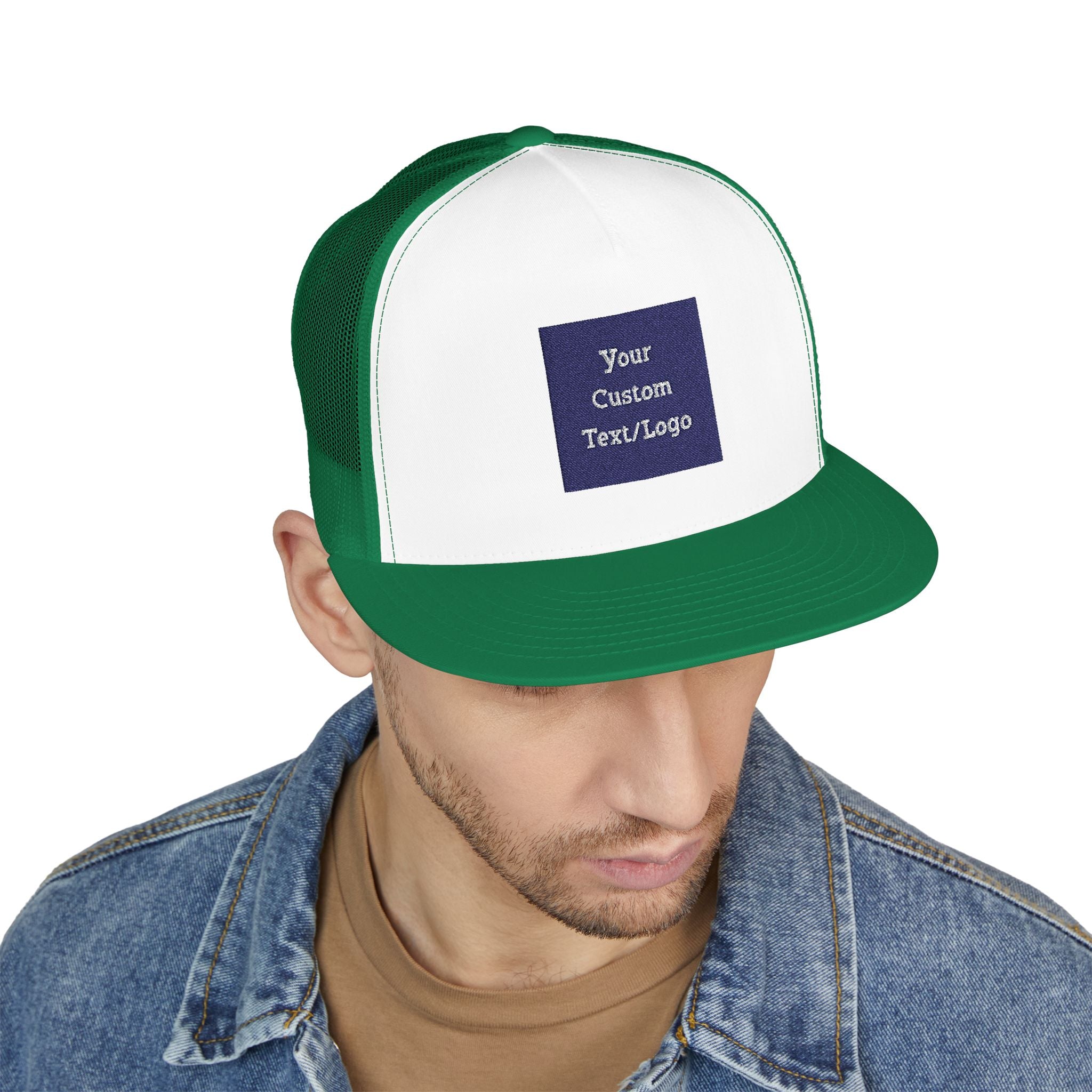 Custom Embroidered Text or Logo Trucker Cap | Customized for Schools, Businesses, Teams & More