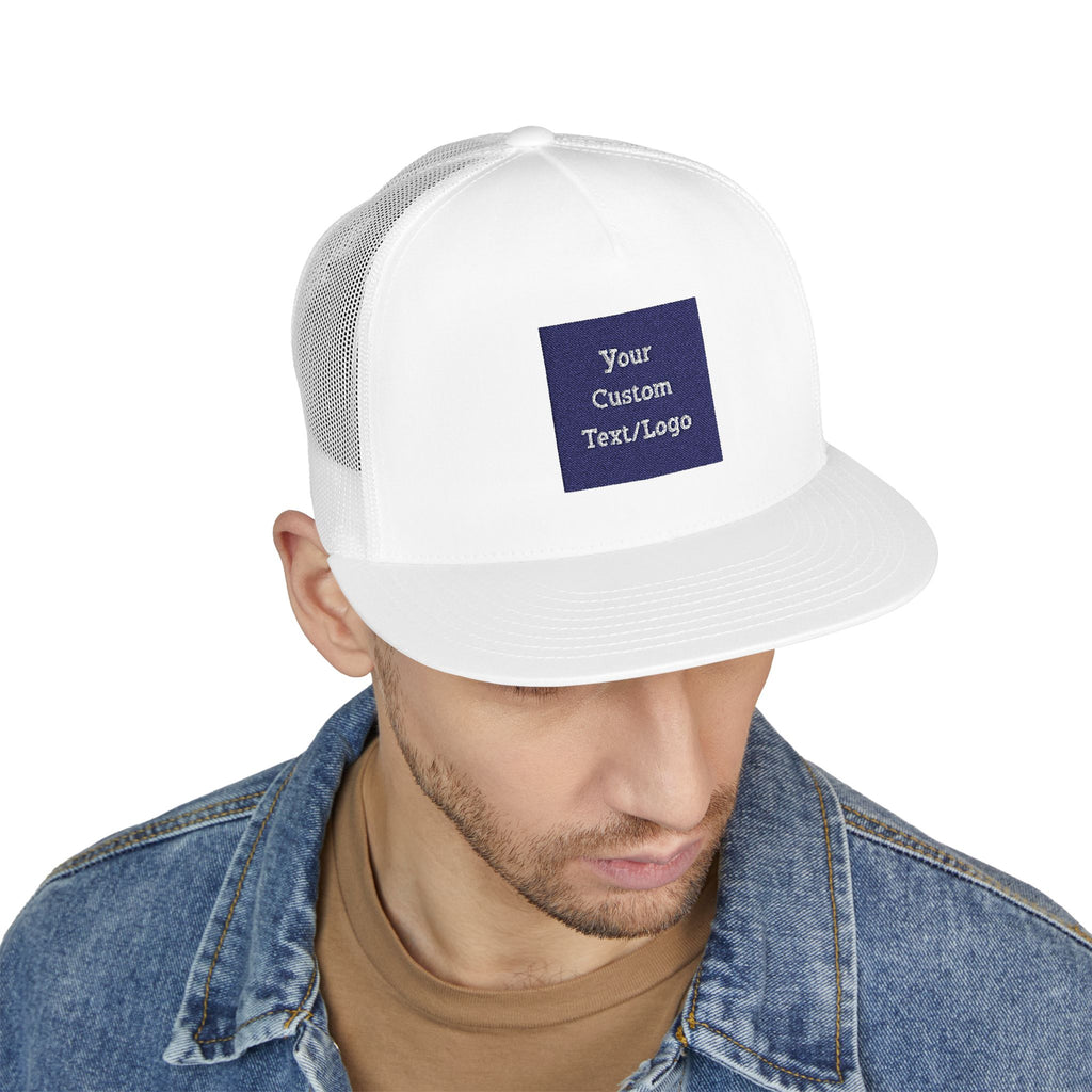 Custom Embroidered Text or Logo Trucker Cap | Customized for Schools, Businesses, Teams & More