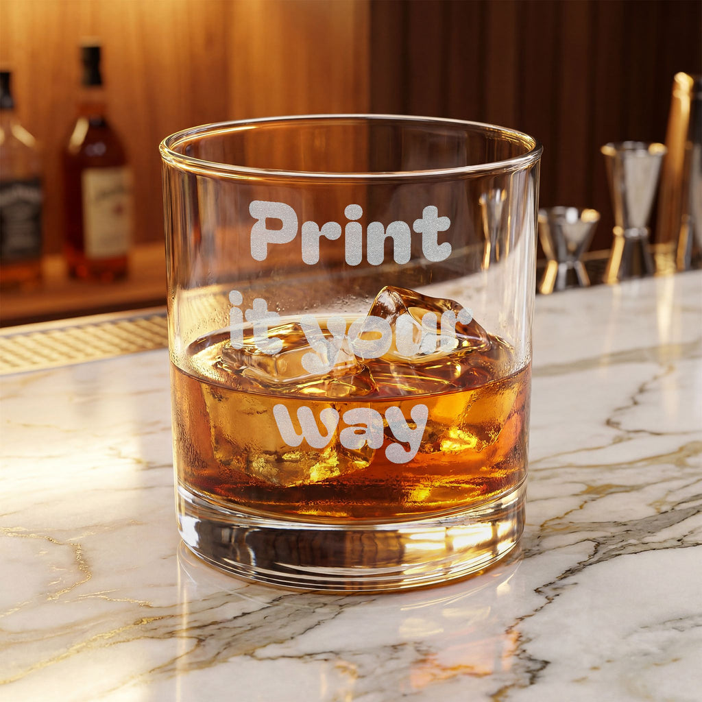 Engraved Whiskey Glass 10.5oz — Personalized Rocks Tumbler