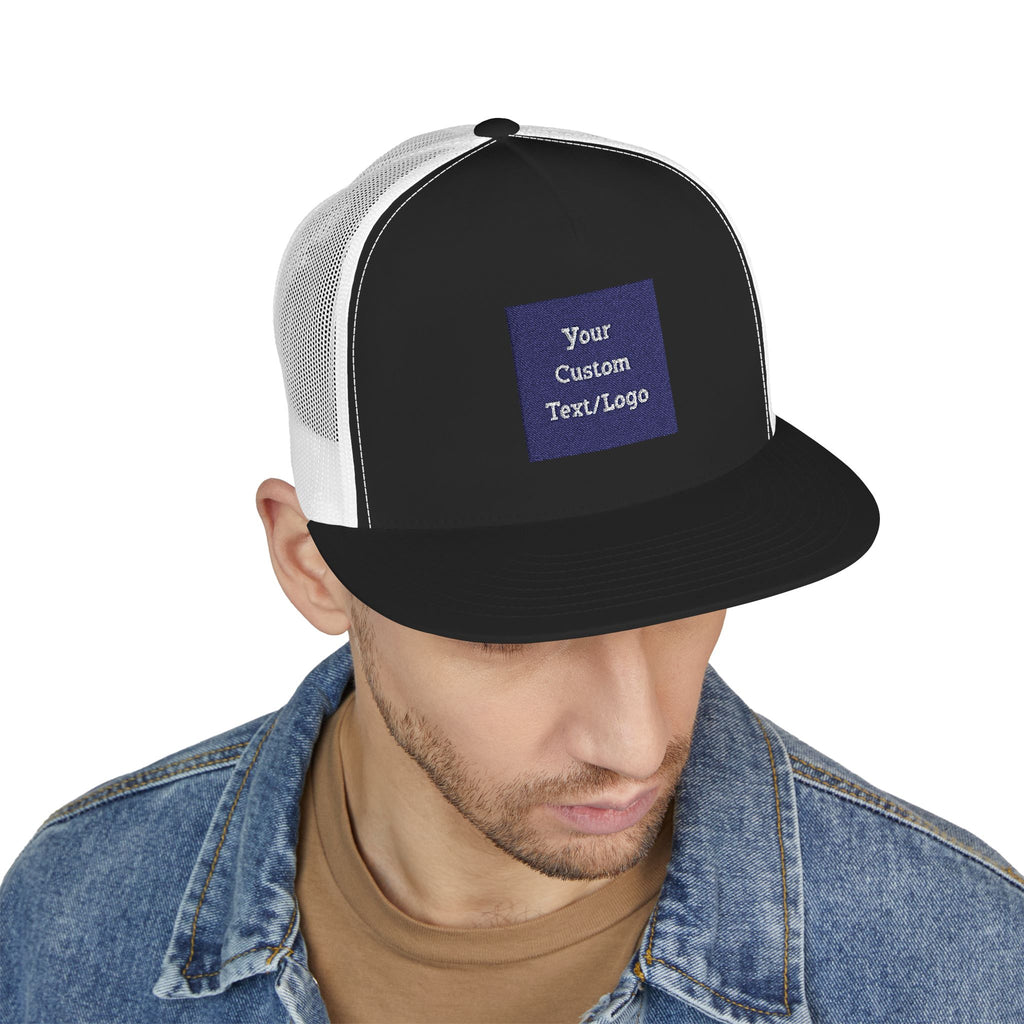Custom Embroidered Text or Logo Trucker Cap | Customized for Schools, Businesses, Teams & More