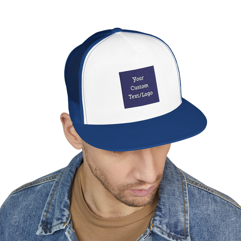 Custom Embroidered Text or Logo Trucker Cap | Customized for Schools, Businesses, Teams & More