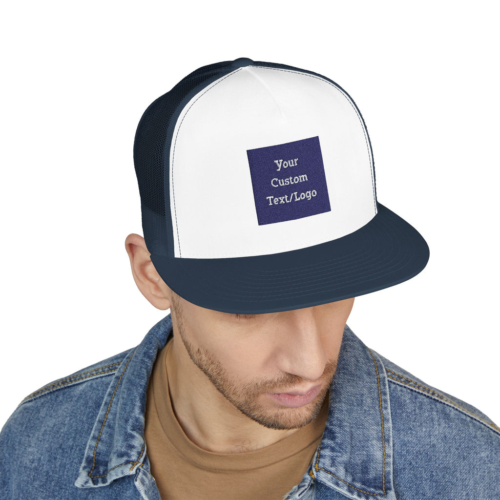 Custom Embroidered Text or Logo Trucker Cap | Customized for Schools, Businesses, Teams & More