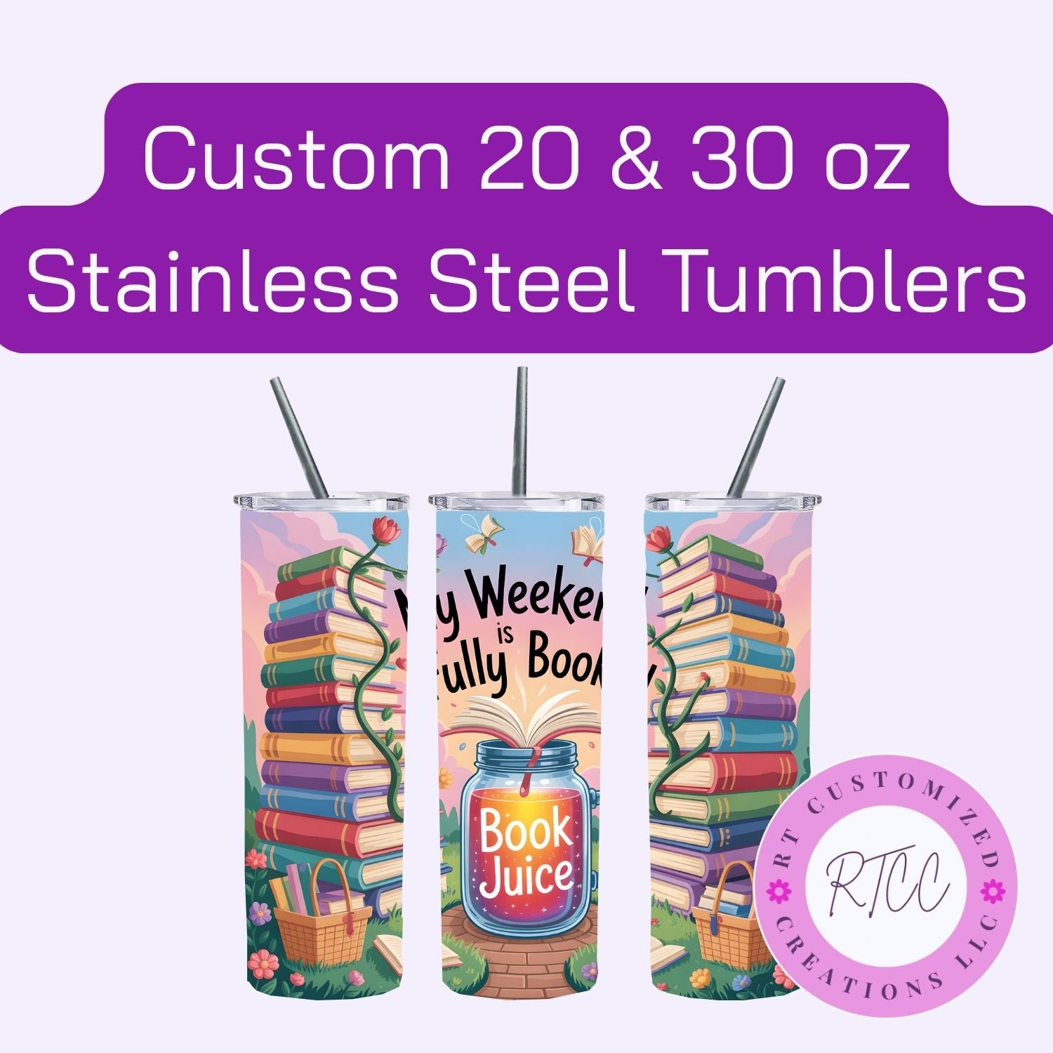 Custom Photo & Logo Tumbler | Personalized 20 oz & 30 oz Stainless Steel Tumbler