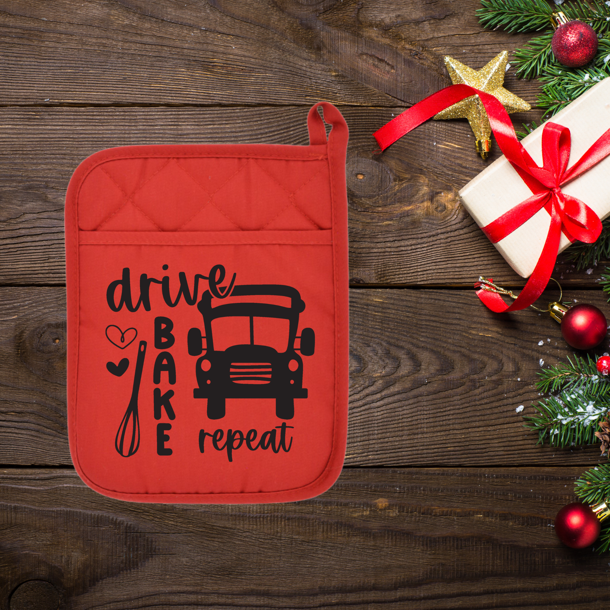 Drive Bake Repeat Pot Holder
