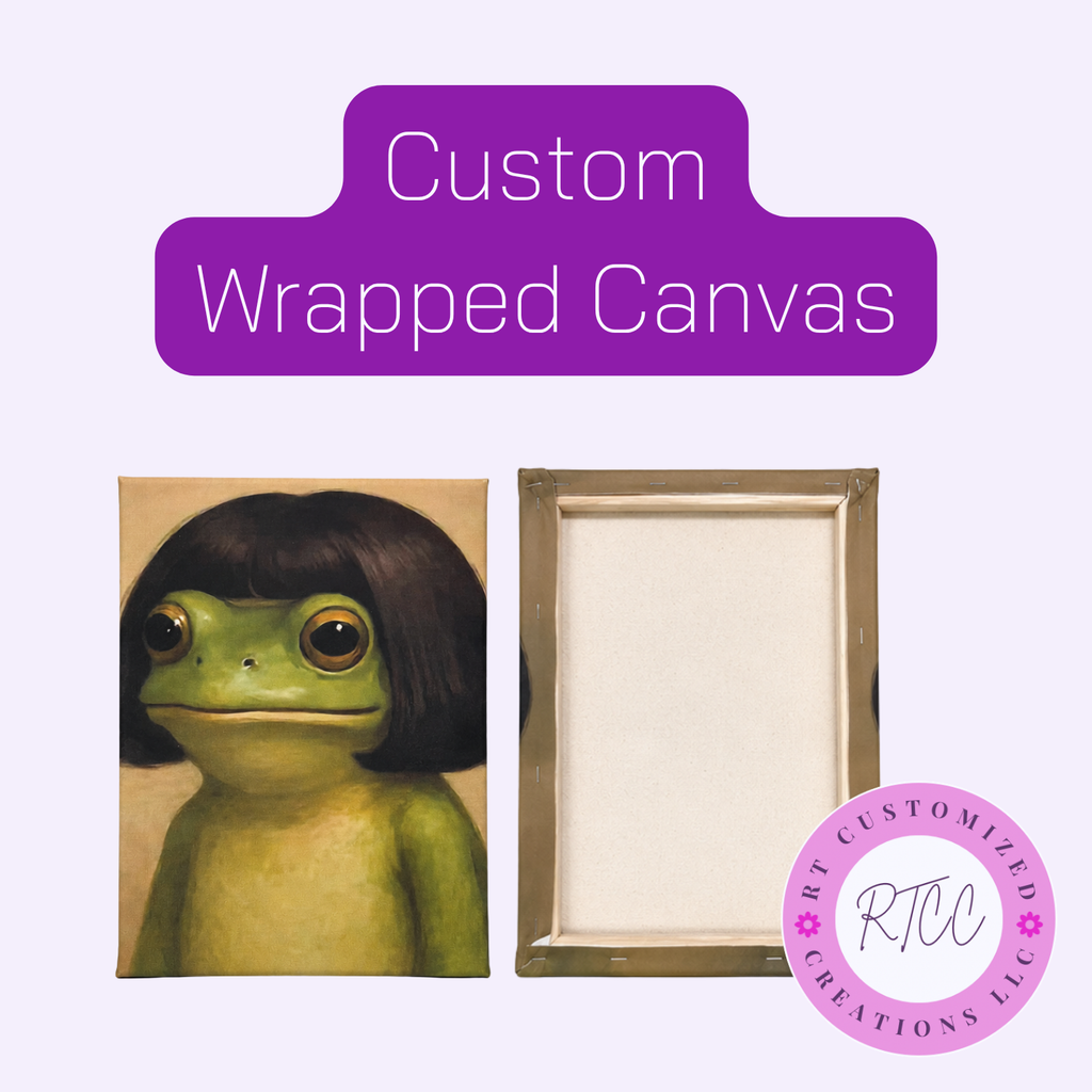 Custom Wrapped Canvas | Personalized Photo, Logo & Artwork Canvas Print | Family, Business, School & Gift Wall Décor