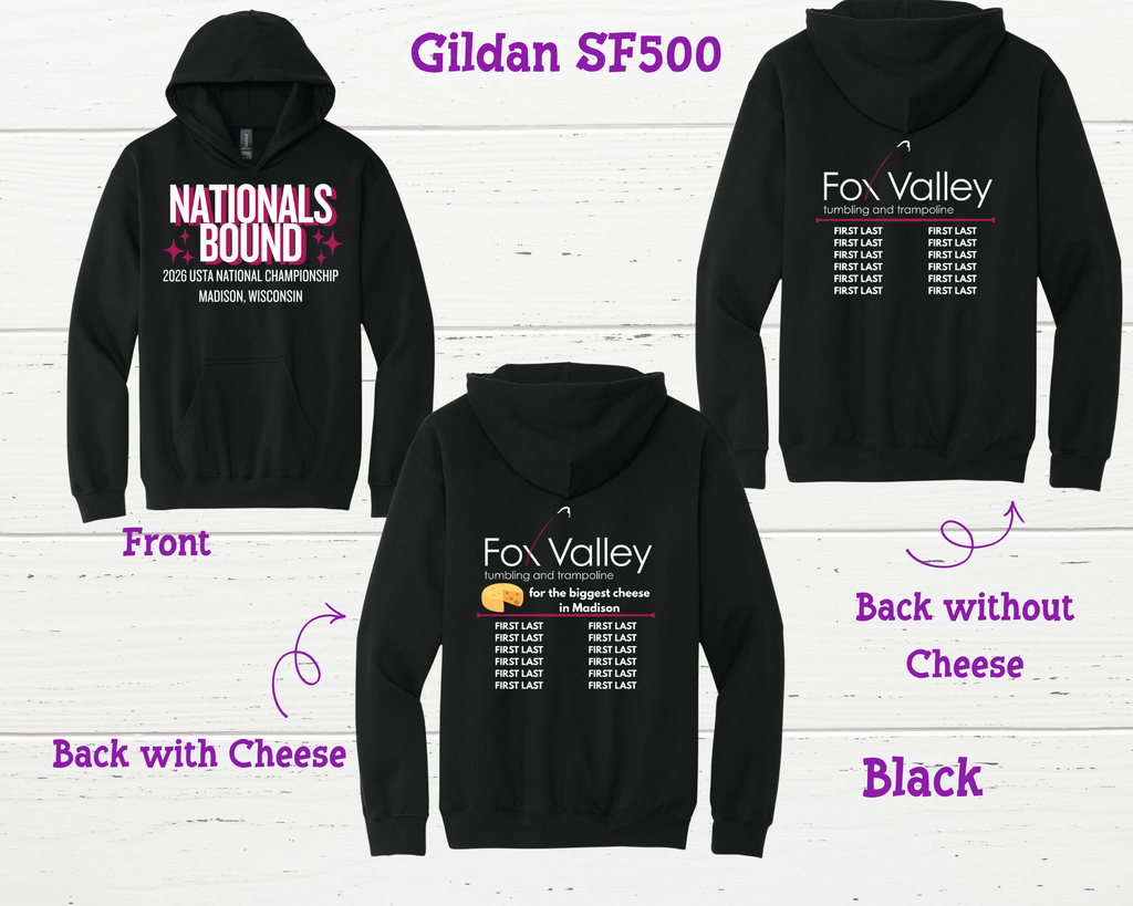 ADULT FV Tumbling Nationals Bound Hoodie