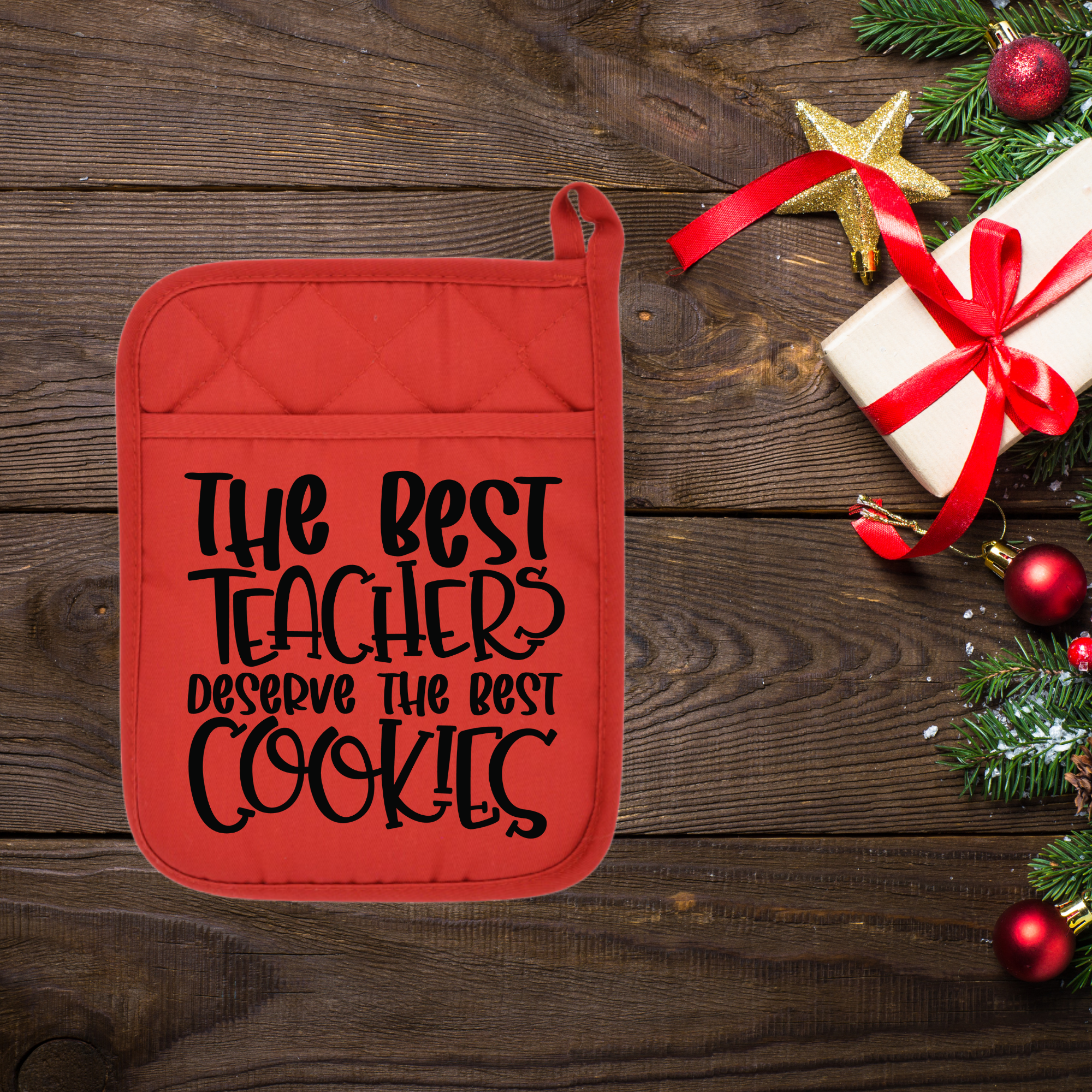 The Best Teachers Pot Holder