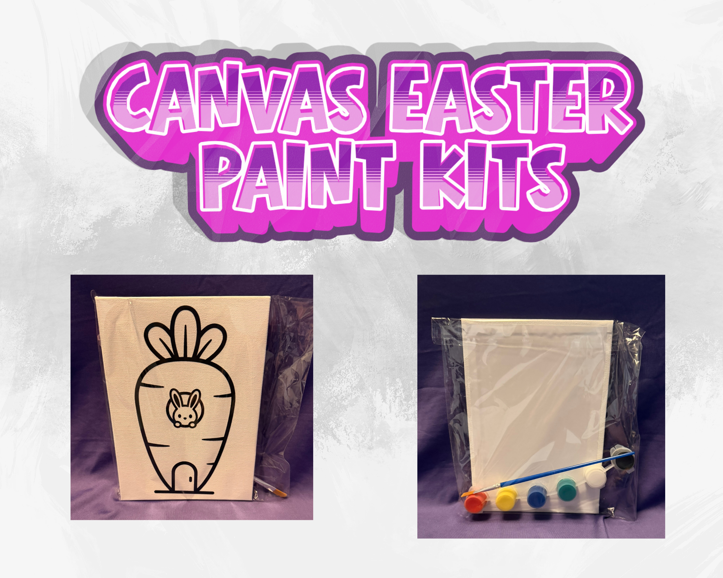 Easter Canvas Paint Kits | 5x7 Kids DIY Painting Set