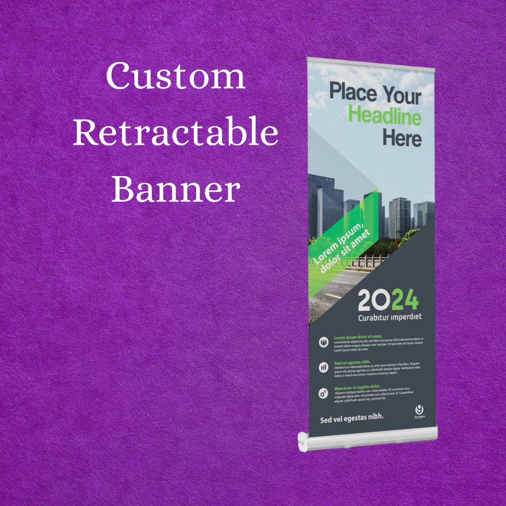 Custom Retractable Banner – 33" × 81"