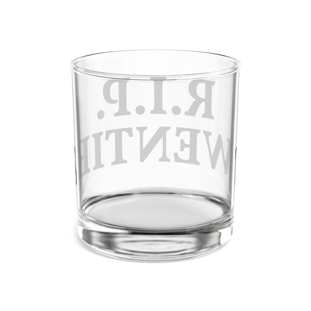 Custom Rocks Glass | 10oz Retro Whiskey Glass | Both Fields of Texts Customizable