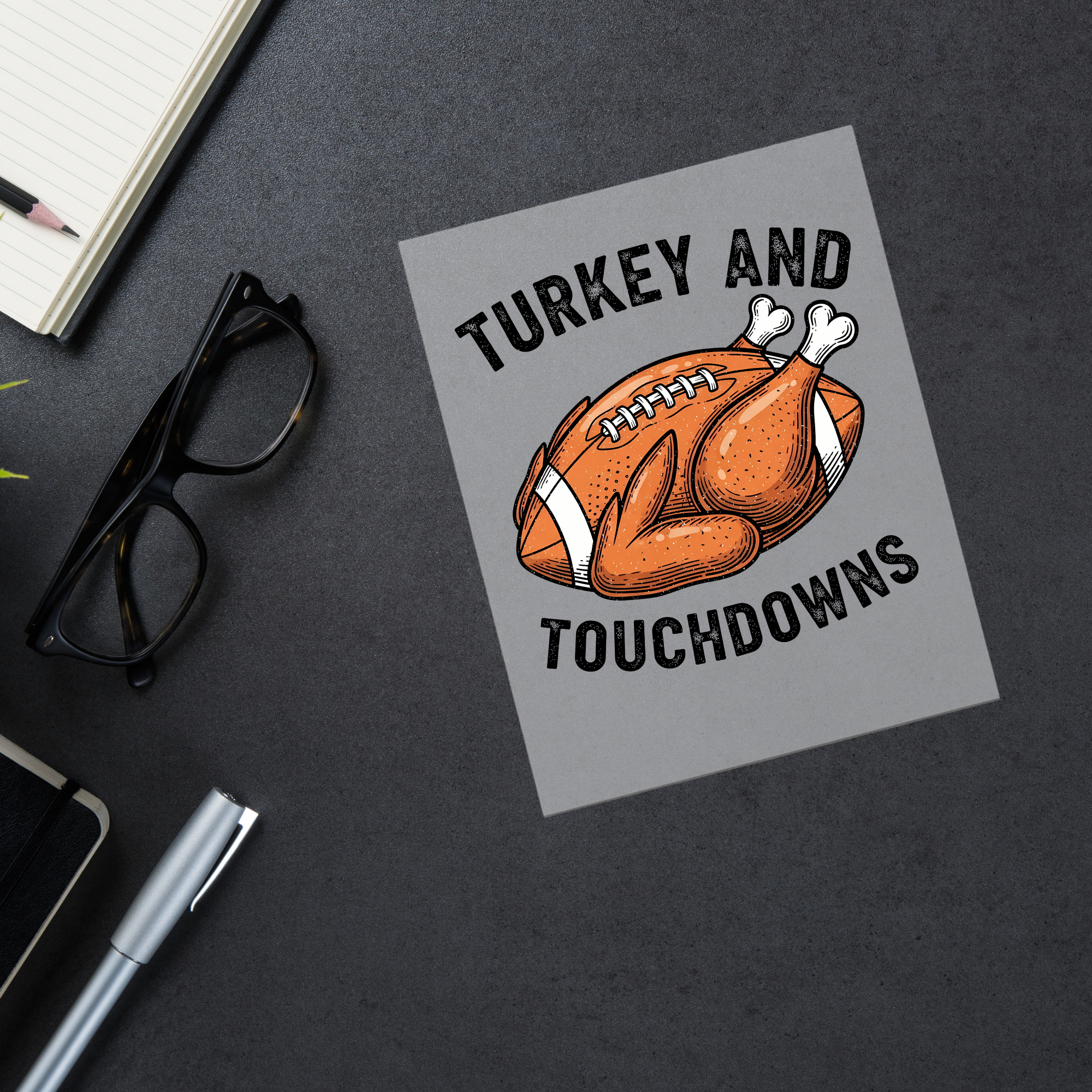 Turkey and Touchdowns DTF Transfer