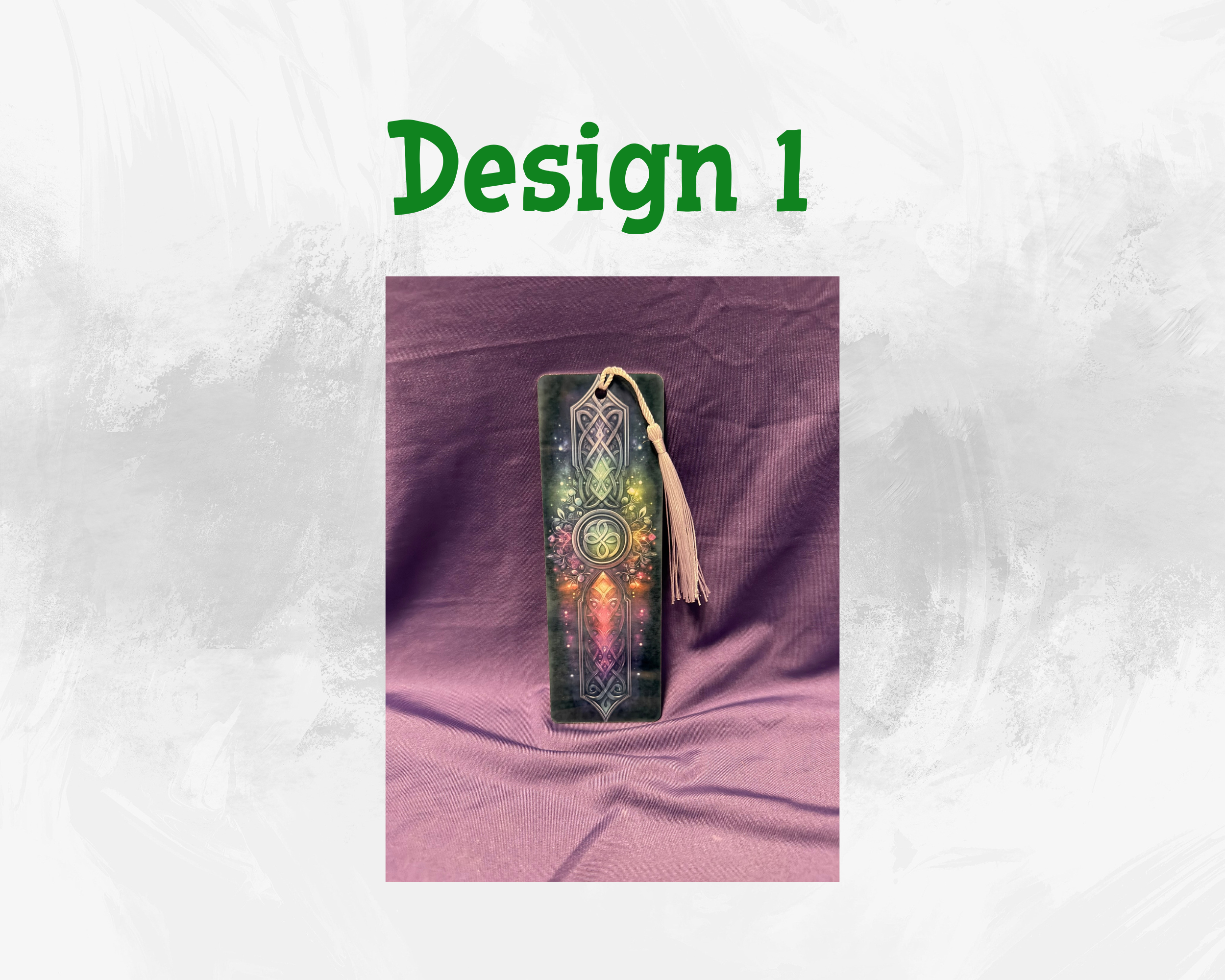 Celtic Metal Bookmark | Double-Sided Sublimation Fantasy Design | 6x2 Inch