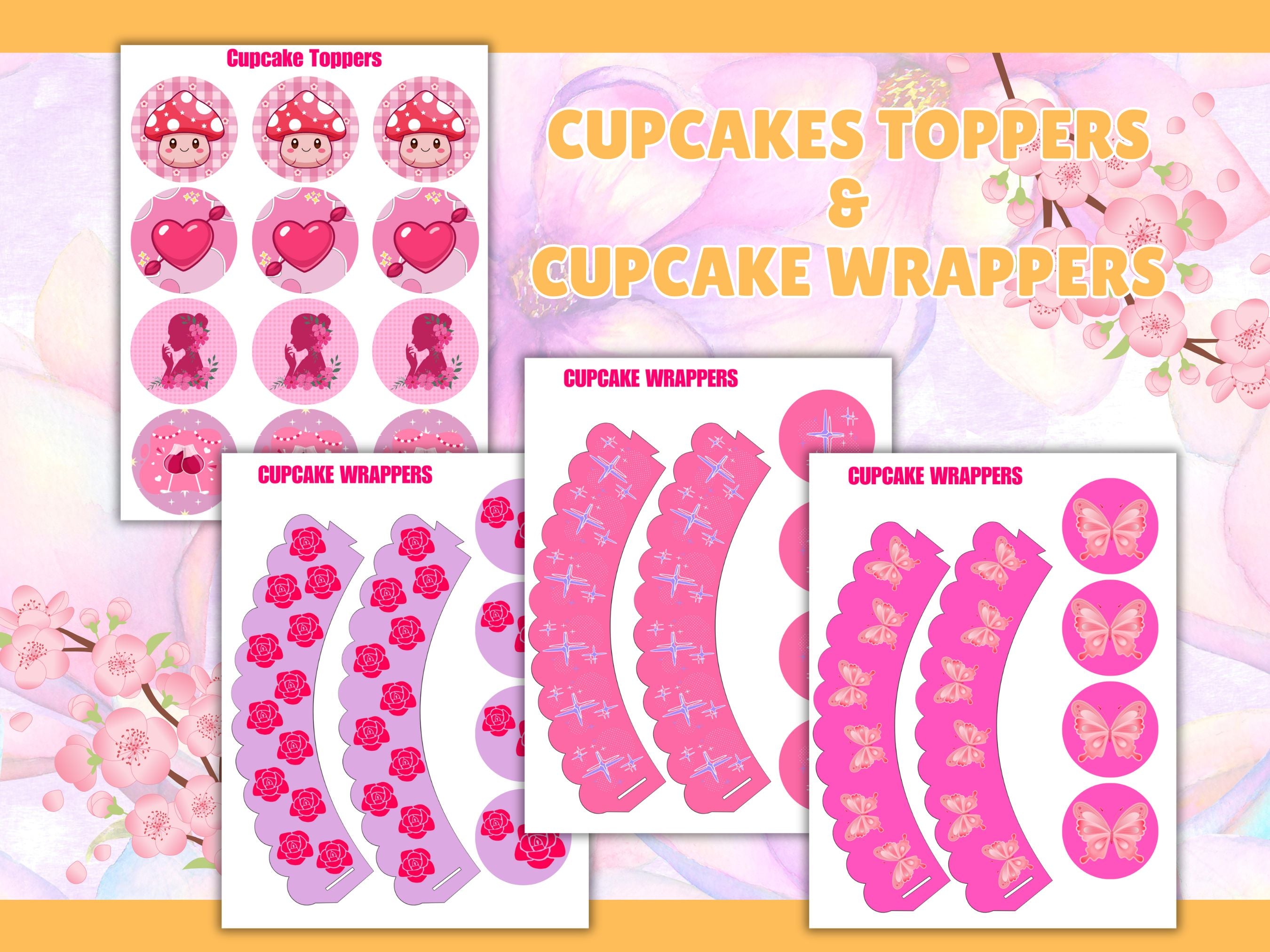 Galentine’s Day Party Printables | Pink Party Decor Set | Printable Decorations | Instant Download PDF