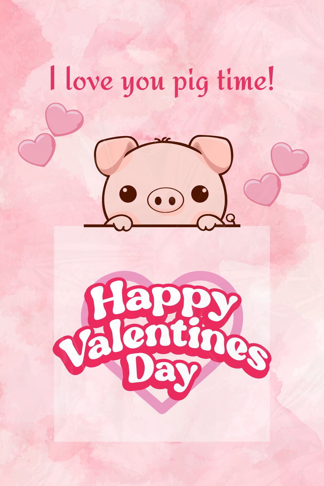 Jumbo Valentine's Day Card 12x18 inches, Custom Options Available