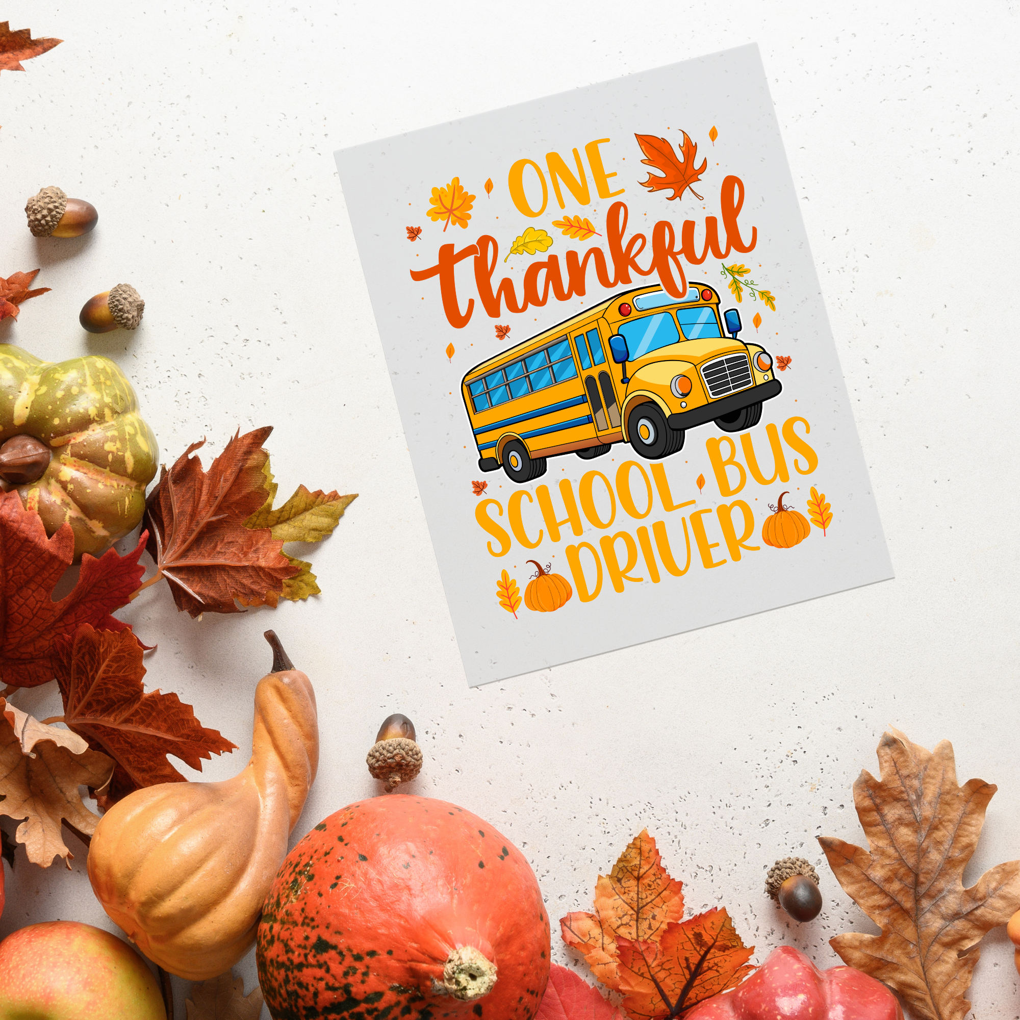 Thankful Bus Driver DTF Transfer