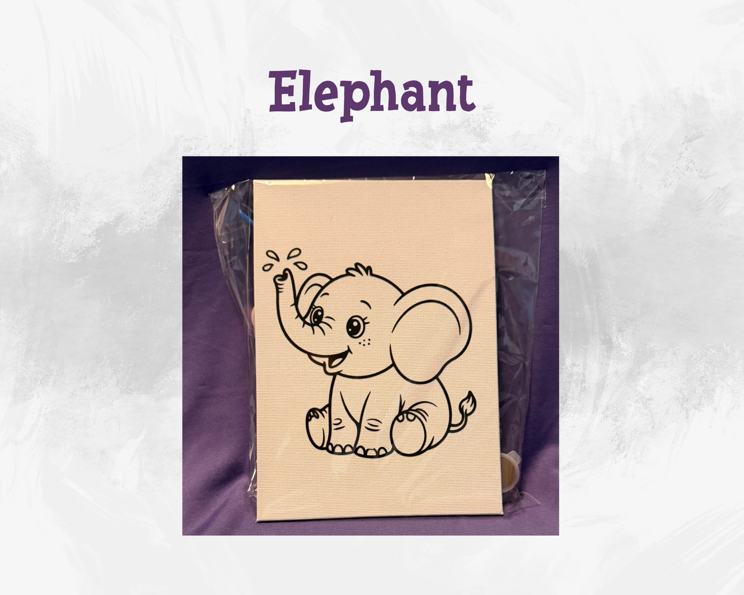 Canvas Animal Paint Kits | 5x7 Kids DIY Art Activity Set