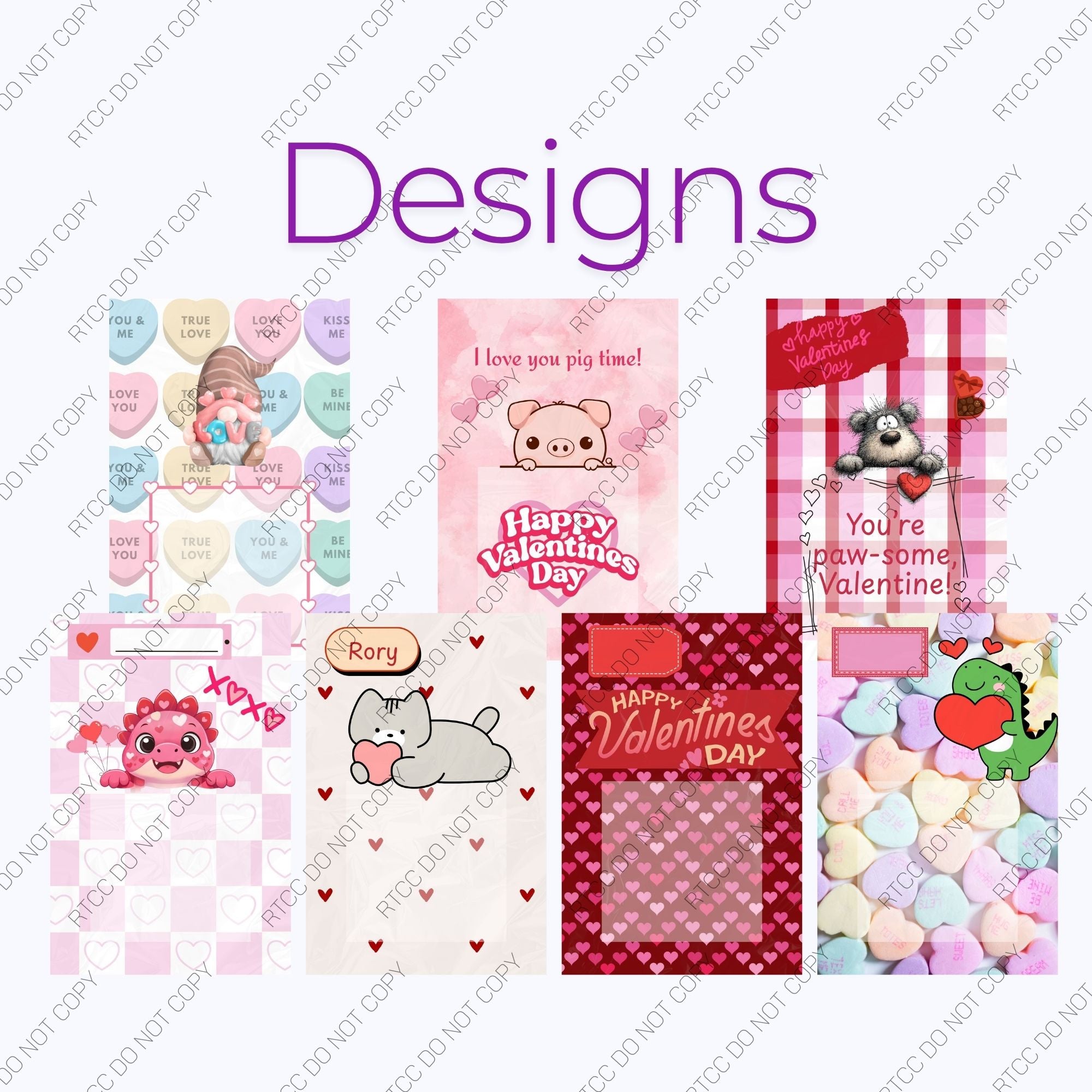Jumbo Valentine’s Day Cards Canva Template Set