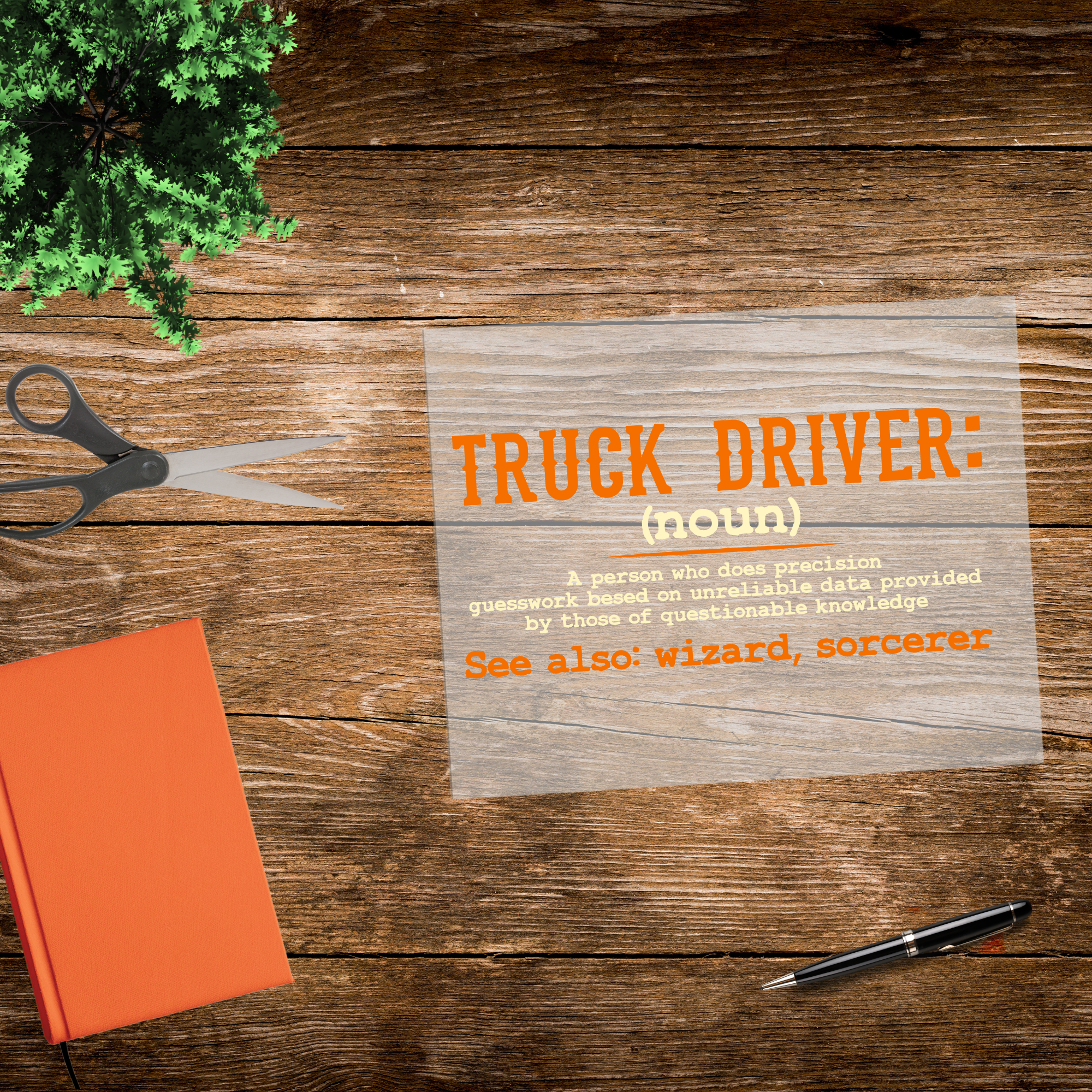 Truck Driver Definition DTF Transfer
