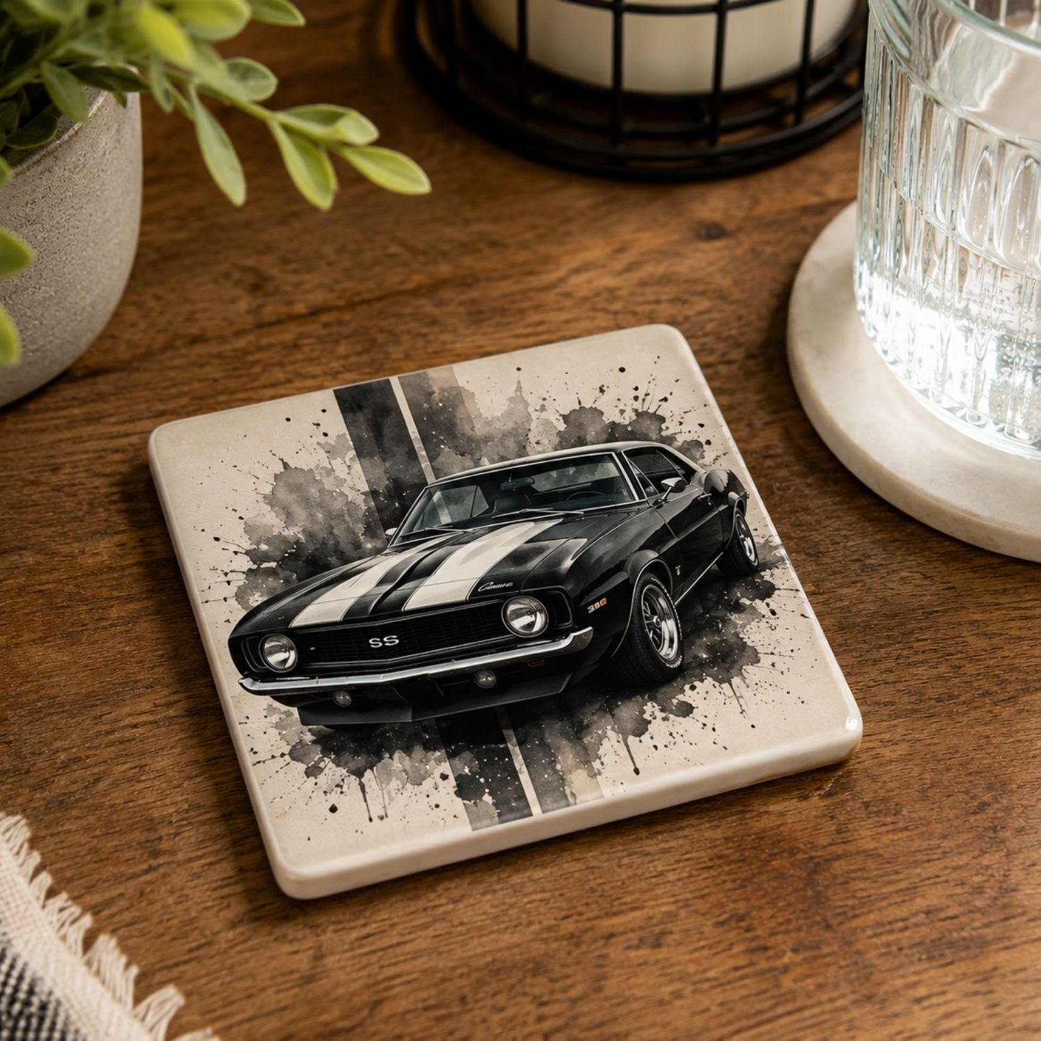 Custom Ceramic Coaster Set | Personalized Photo, Logo & Name Coasters | Round or Square