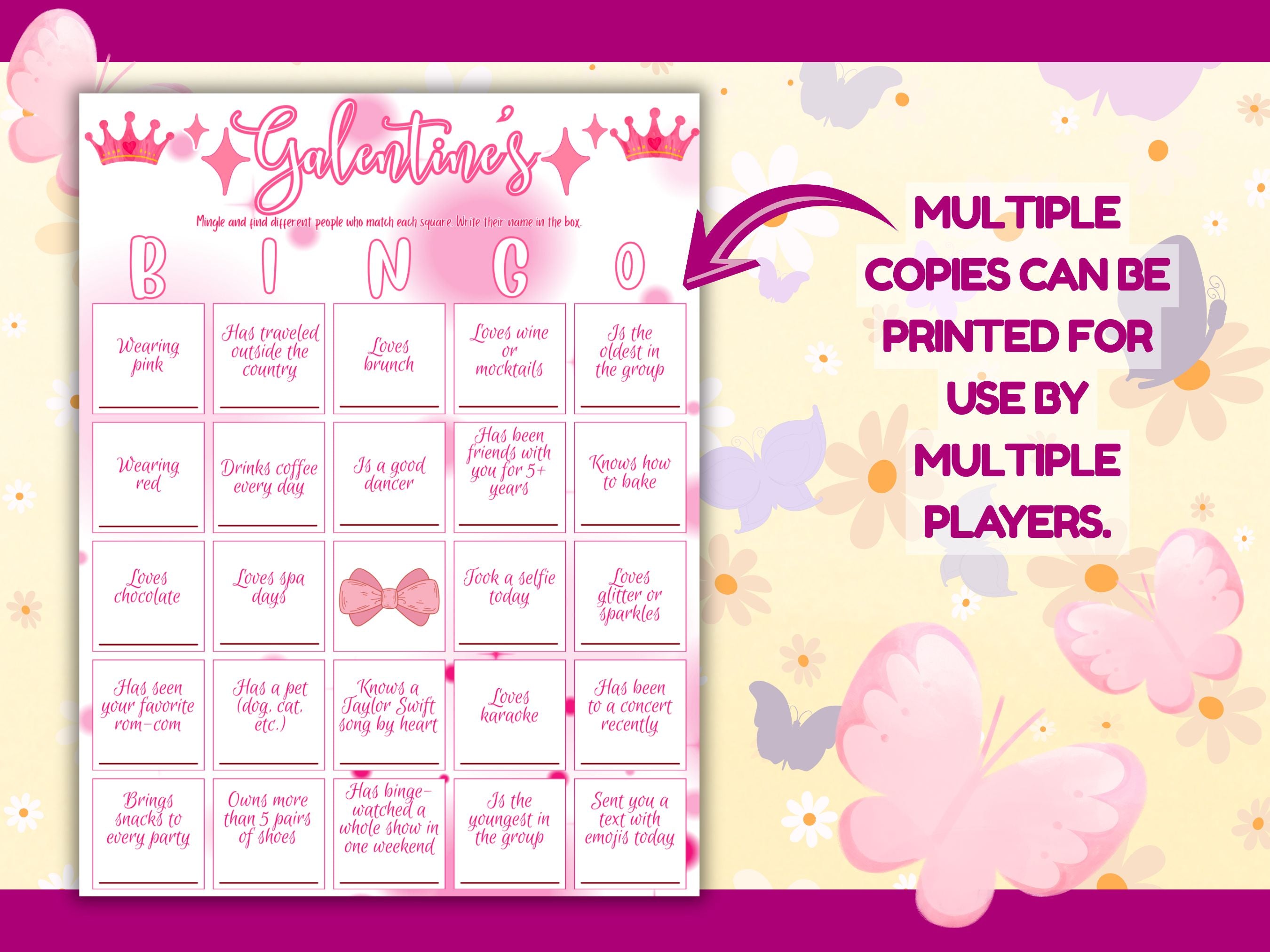 Galentine’s Day Party Bundle | Girls Night Games & Activities | Printable Galentine Games | Instant Download PDF