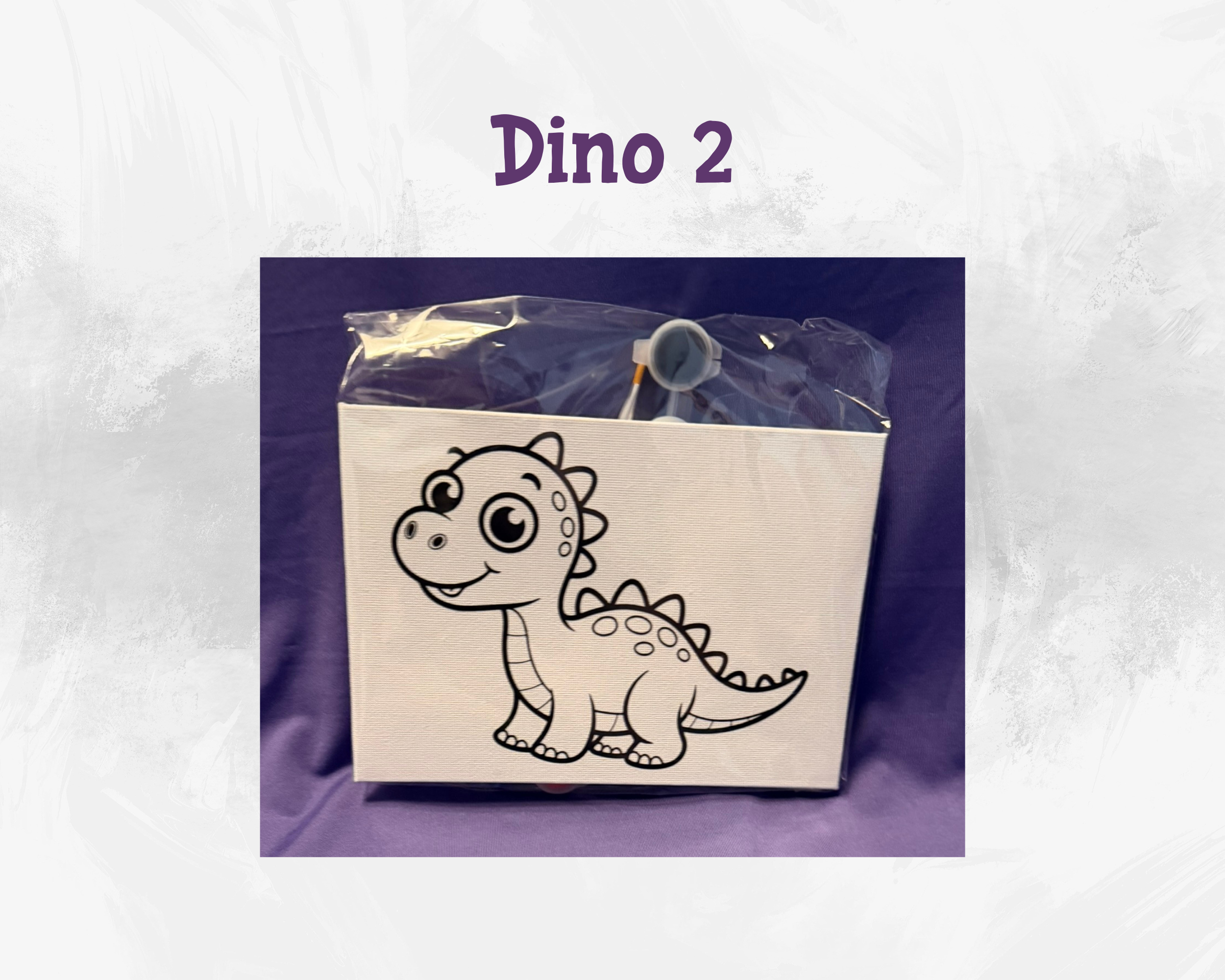 Canvas Dino Paint Kits | 5x7 Kids DIY Art Activity Set