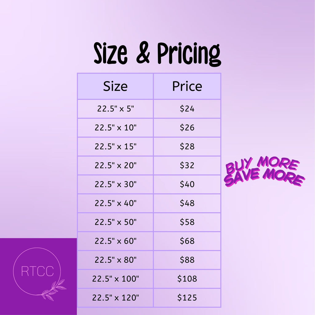UV-DTF Gang Sheet Builder (22.5 inch width)