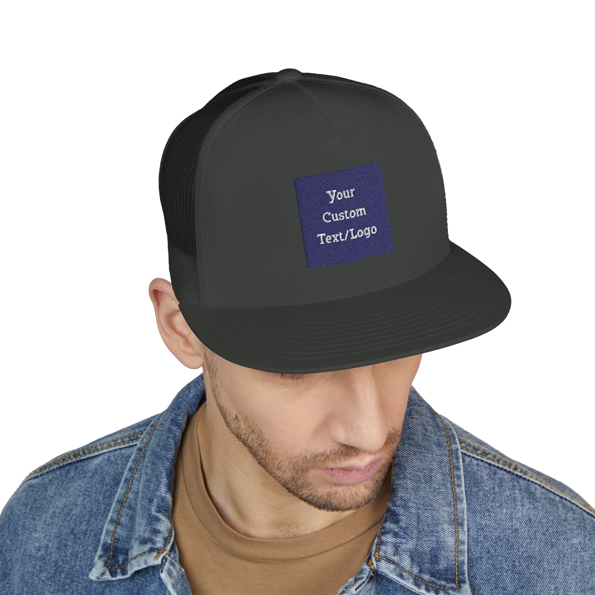Custom Embroidered Text or Logo Trucker Cap | Customized for Schools, Businesses, Teams & More