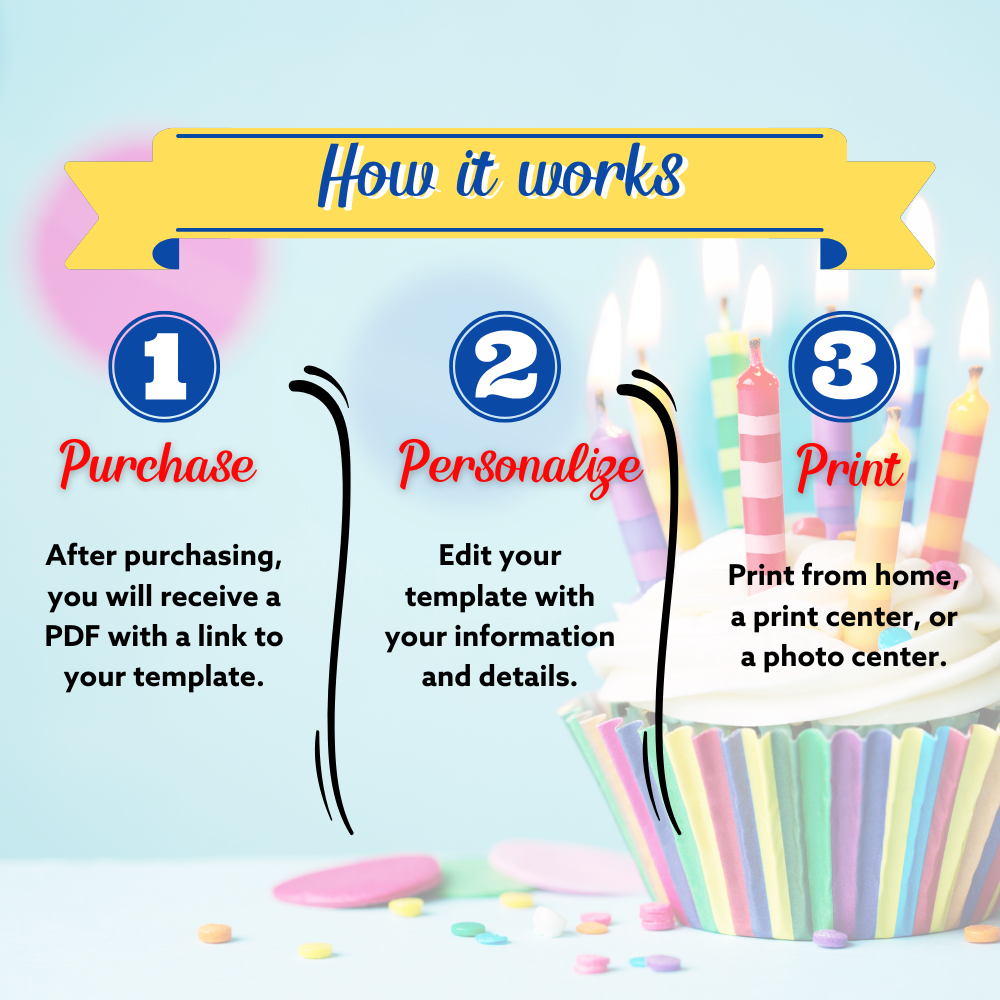 Playground Birthday Invitation – Editable Canva Template (5x7)