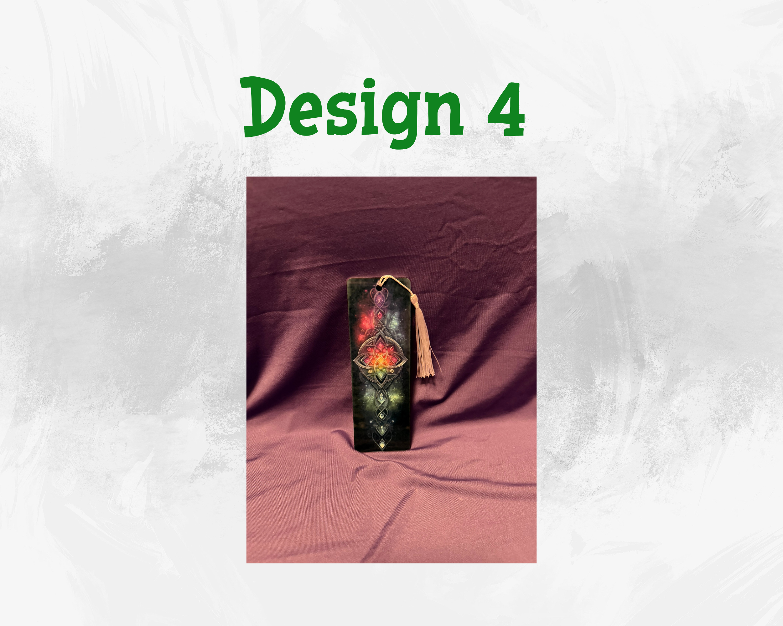 Celtic Metal Bookmark | Double-Sided Sublimation Fantasy Design | 6x2 Inch