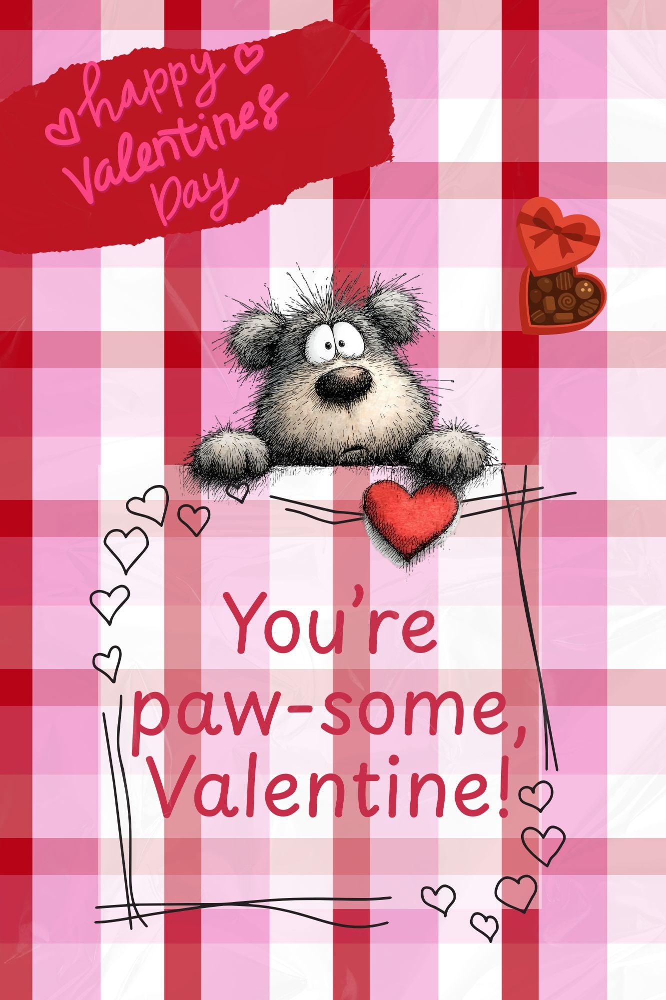 Jumbo Valentine's Day Card 12x18 inches, Custom Options Available