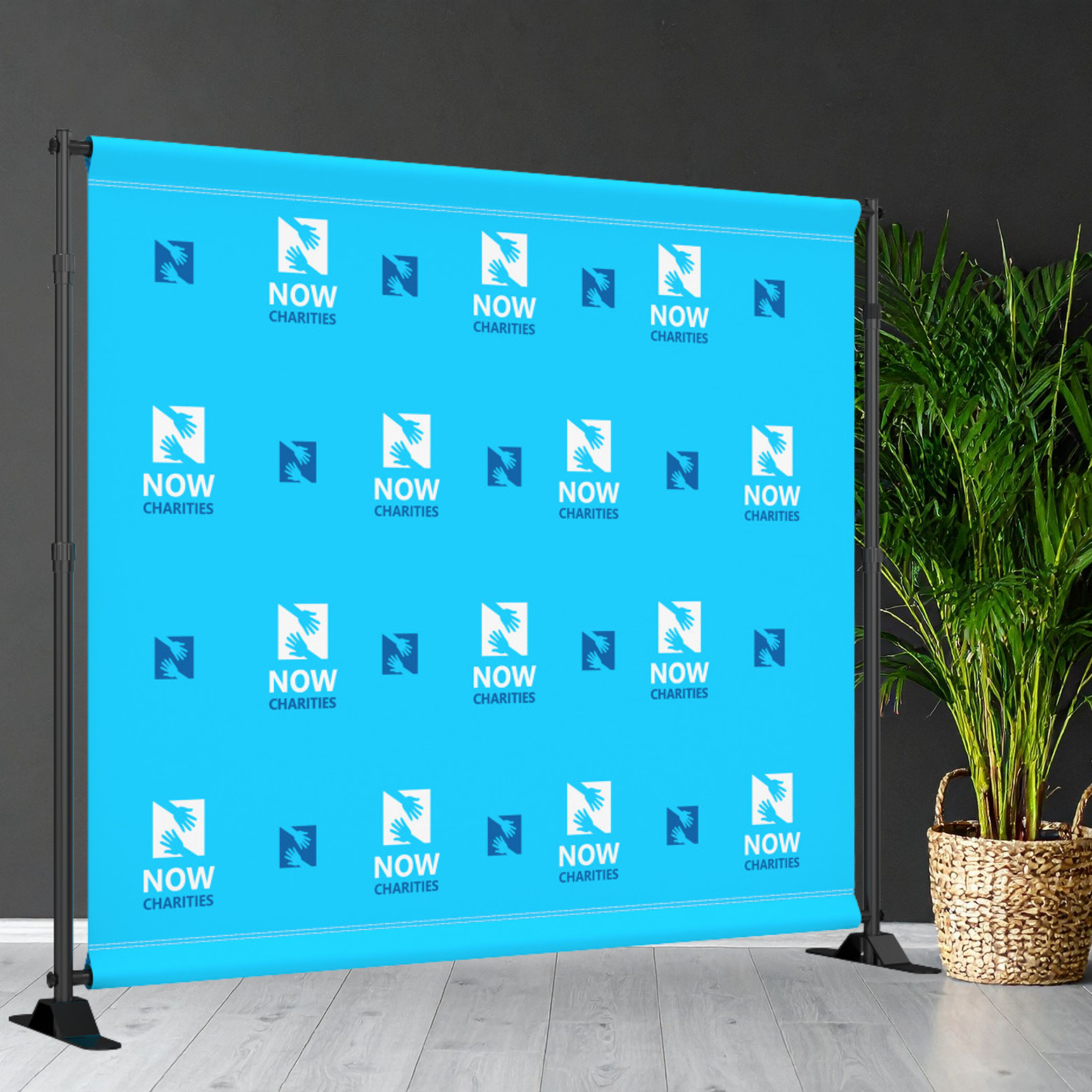 Large Tube Custom Backdrop – Durable, Adjustable & Event-Ready