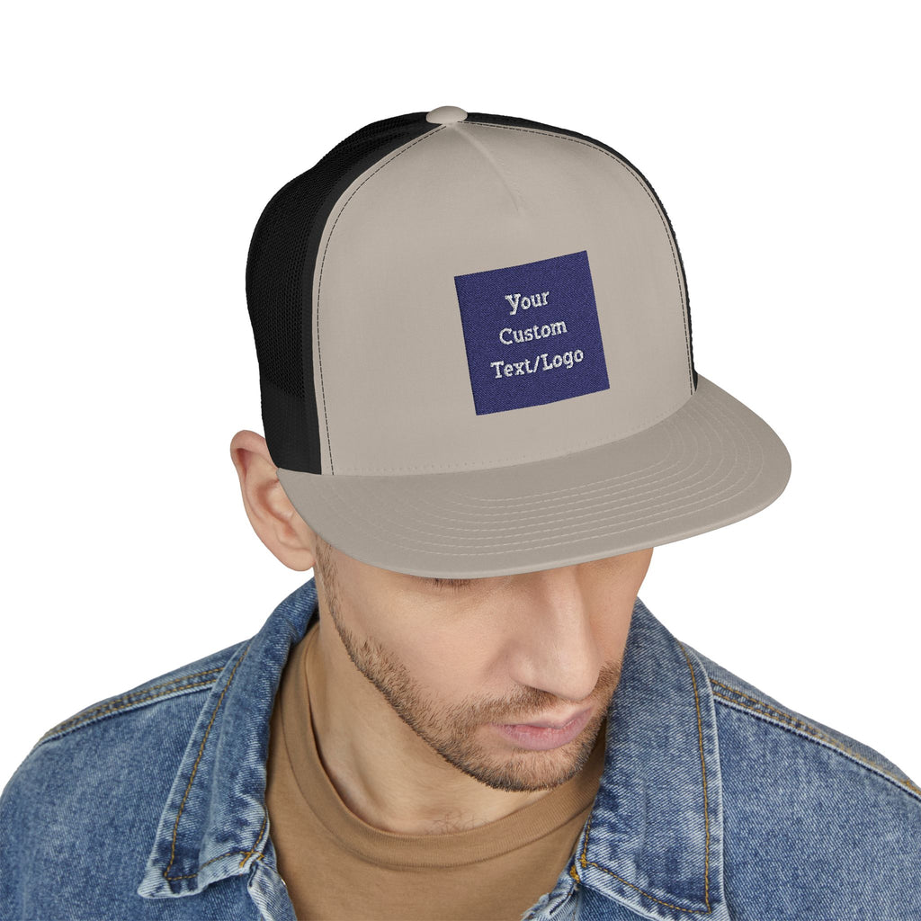 Custom Embroidered Text or Logo Trucker Cap | Customized for Schools, Businesses, Teams & More