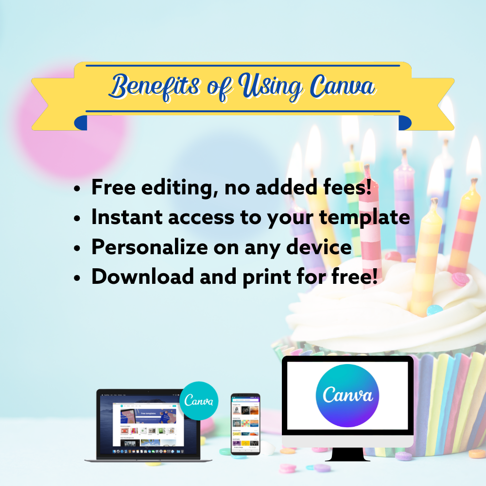 Playground Birthday Invitation – Editable Canva Template (5x7)