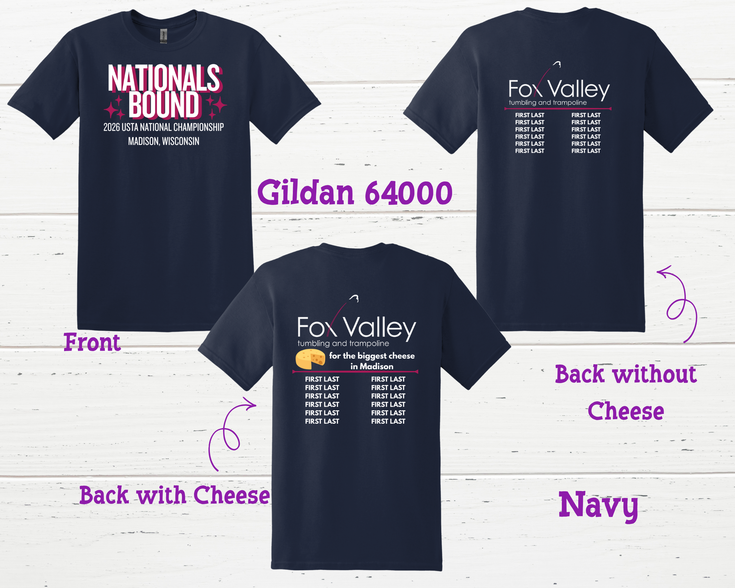 ADULT FV Tumbling Nationals Bound T-Shirt