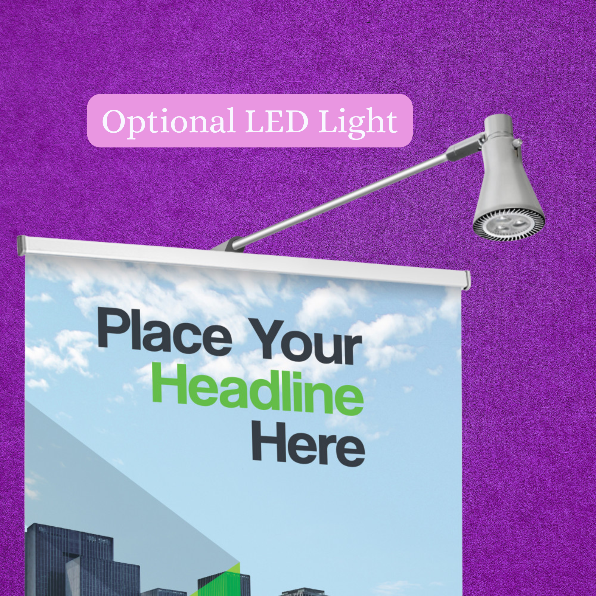 Custom Retractable Banner – 33" × 81"