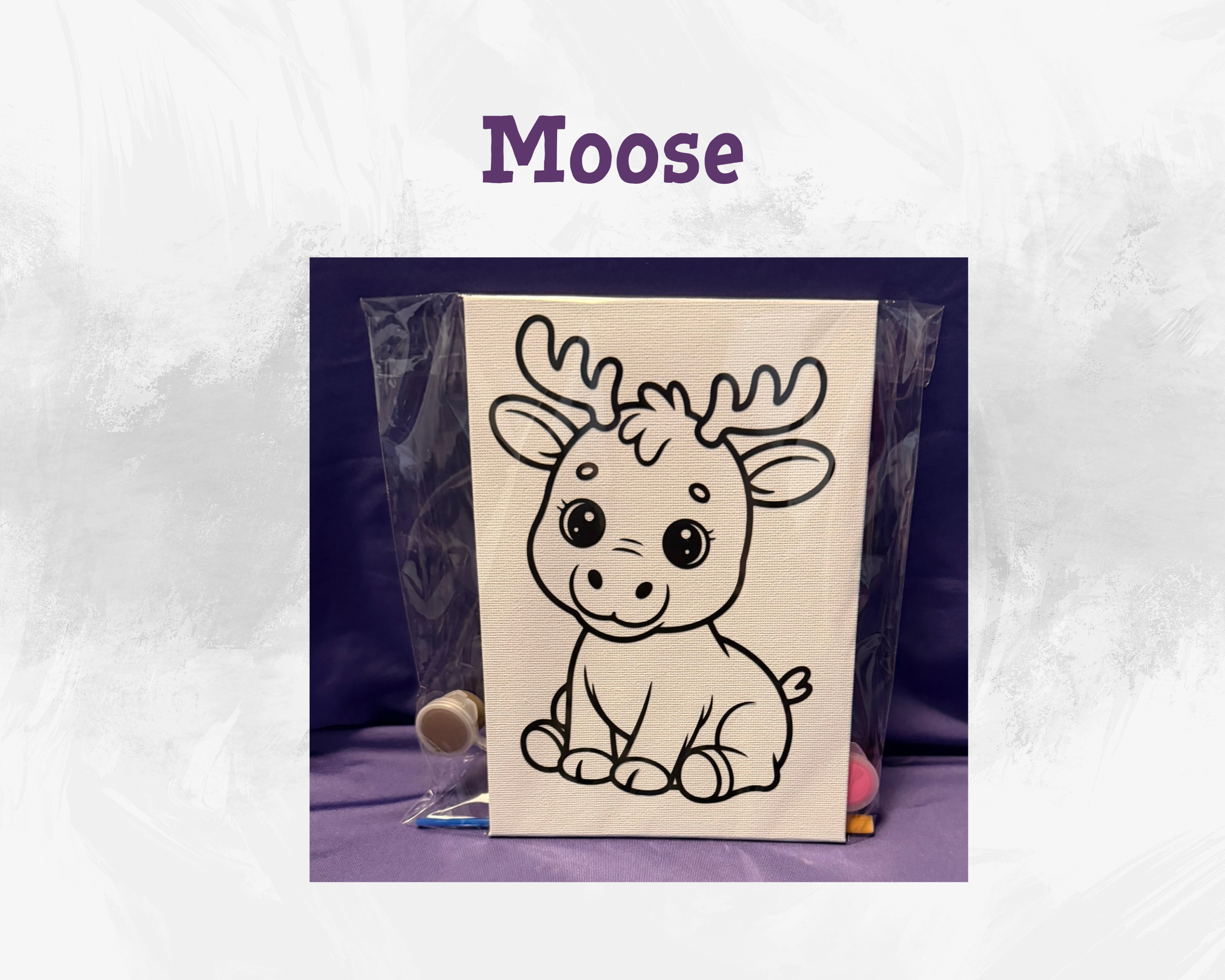 Canvas Animal Paint Kits | 5x7 Kids DIY Art Activity Set