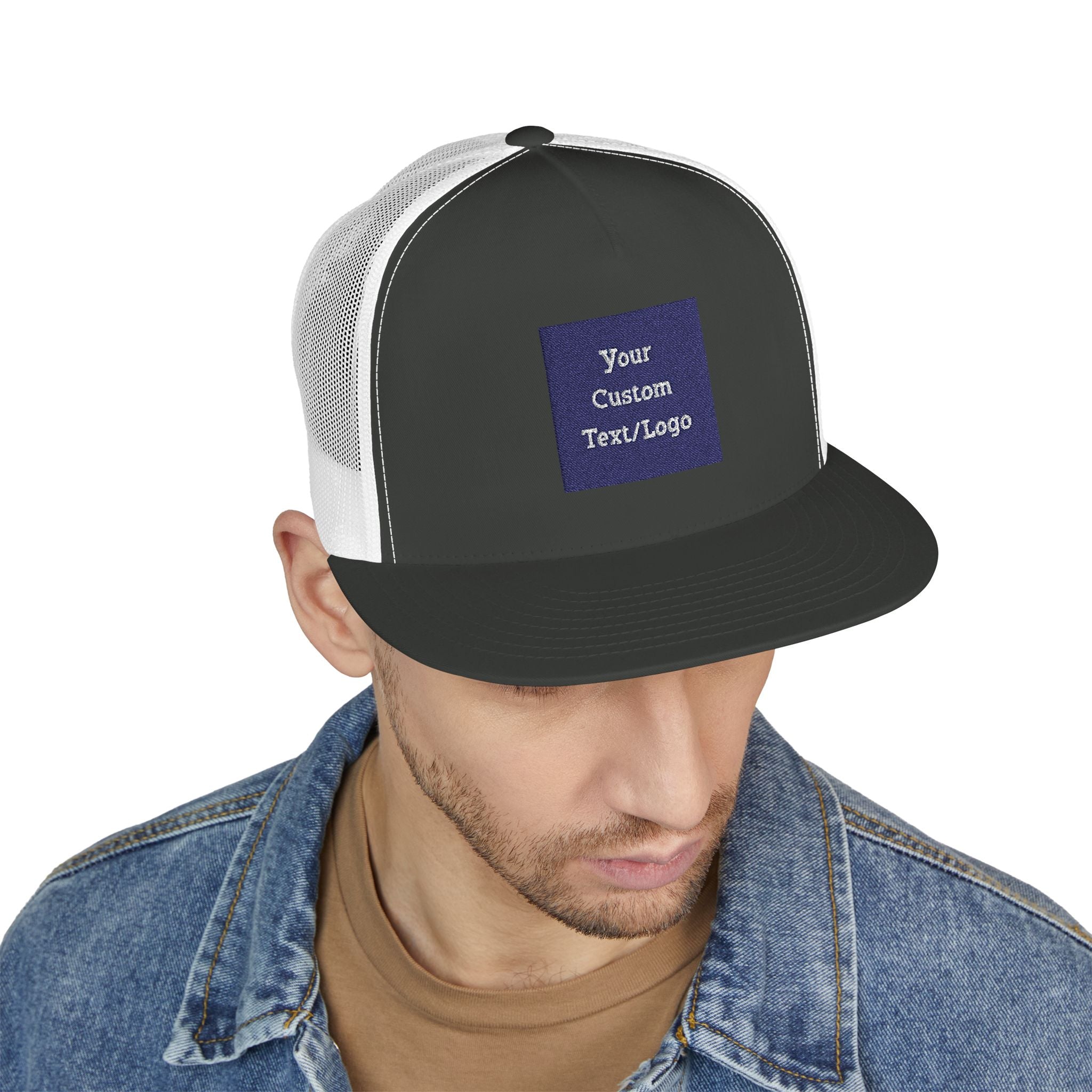 Custom Embroidered Text or Logo Trucker Cap | Customized for Schools, Businesses, Teams & More