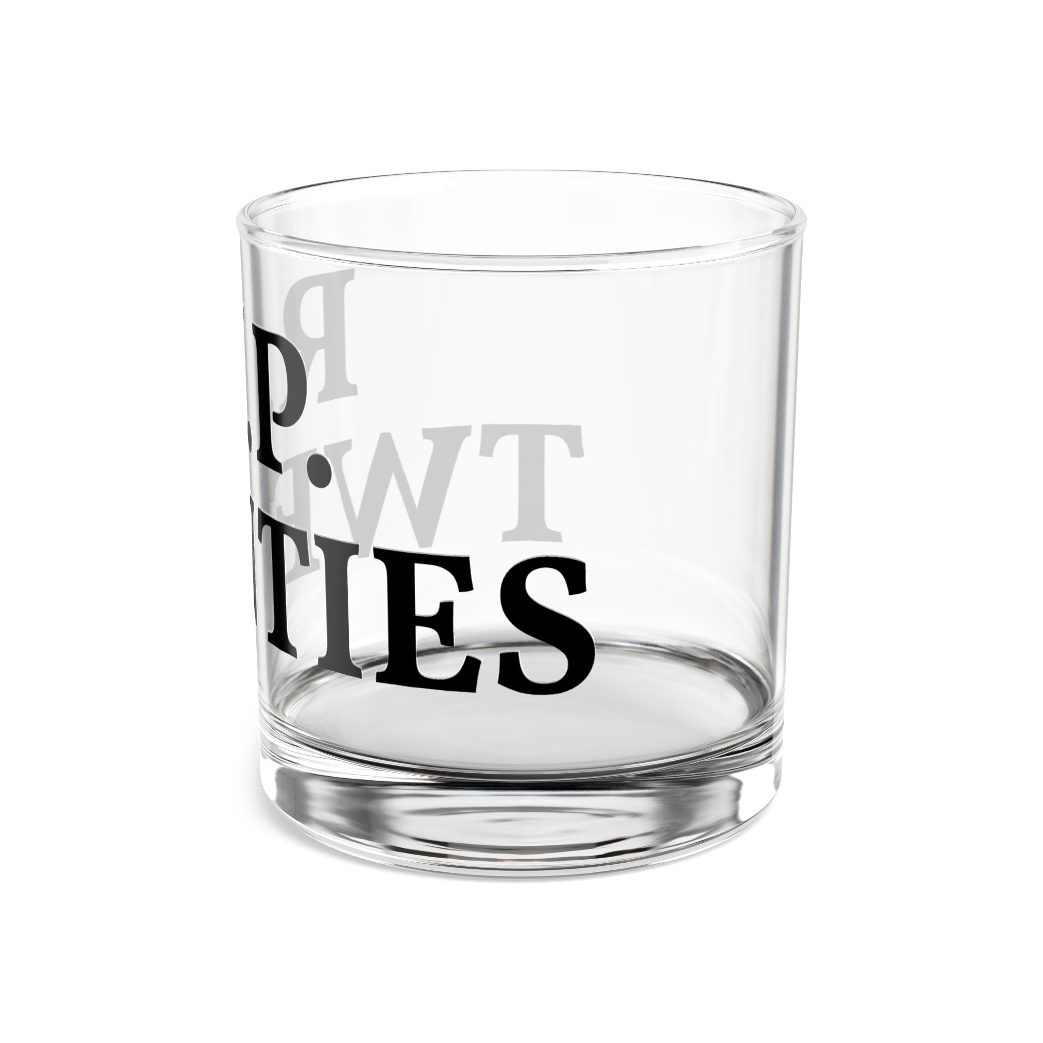 Custom Rocks Glass | 10oz Retro Whiskey Glass | Both Fields of Texts Customizable