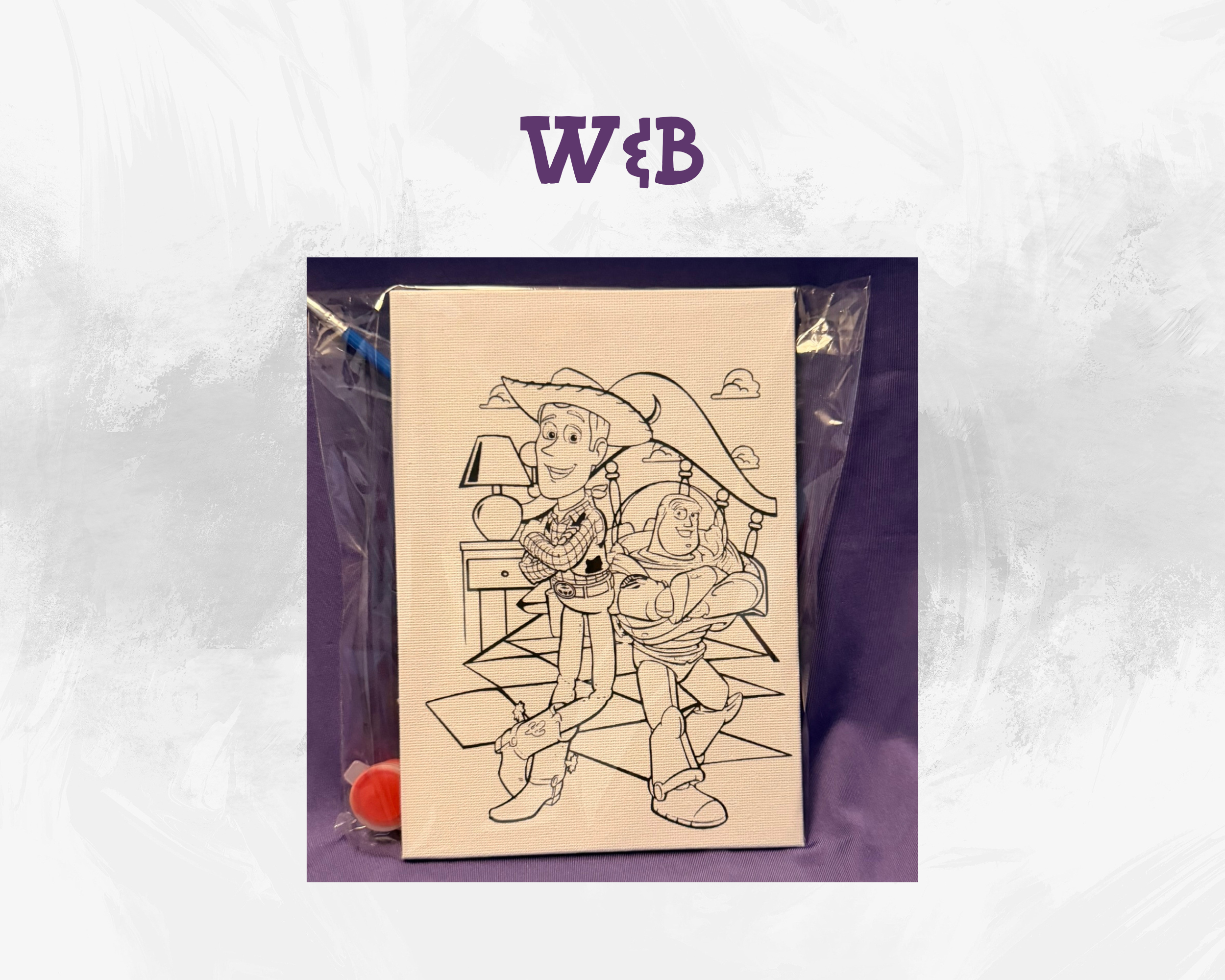 Character Canvas Paint Kits | 5x7 Kids DIY Painting Set