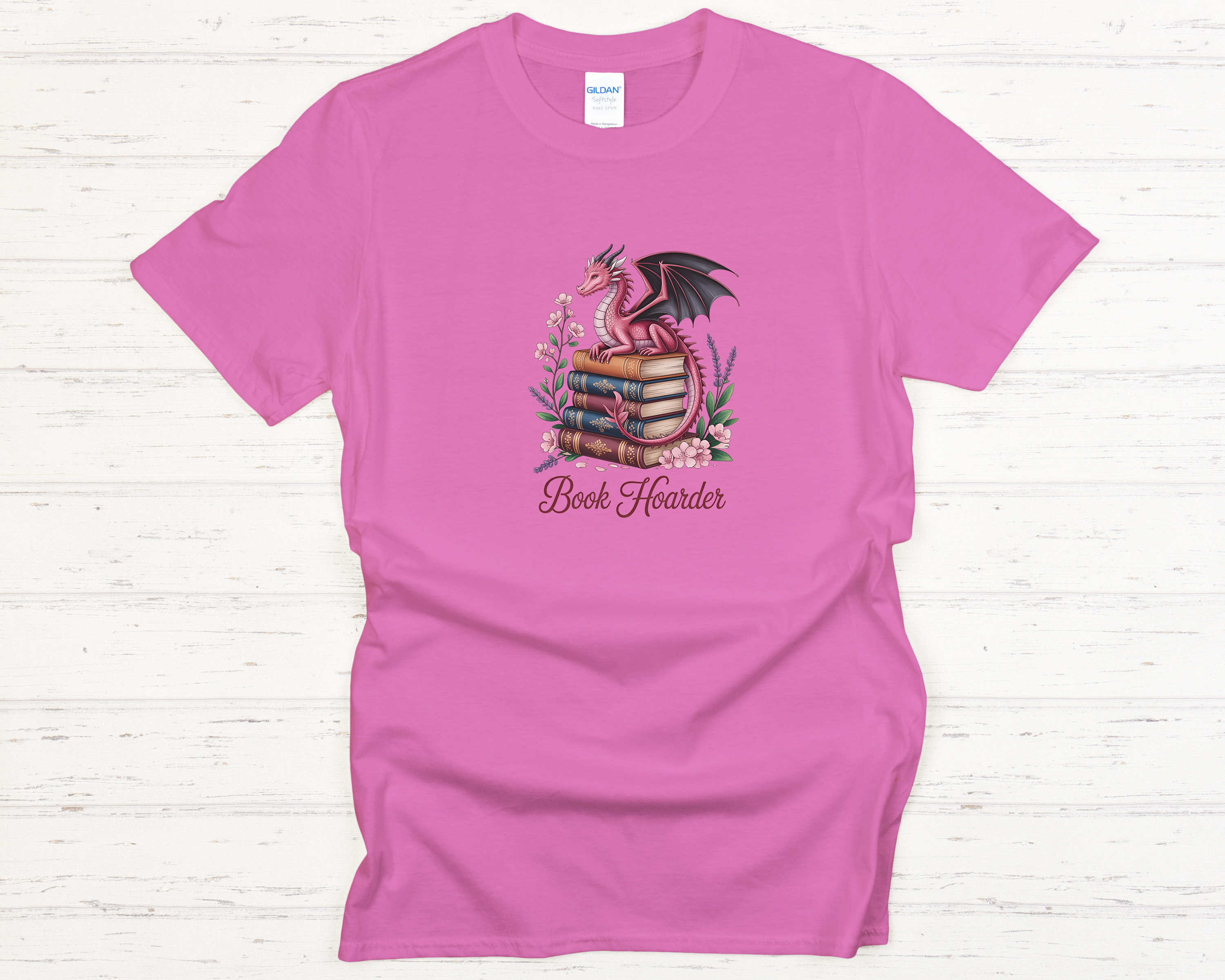 Dragon Book Hoarder Adult T-Shirt