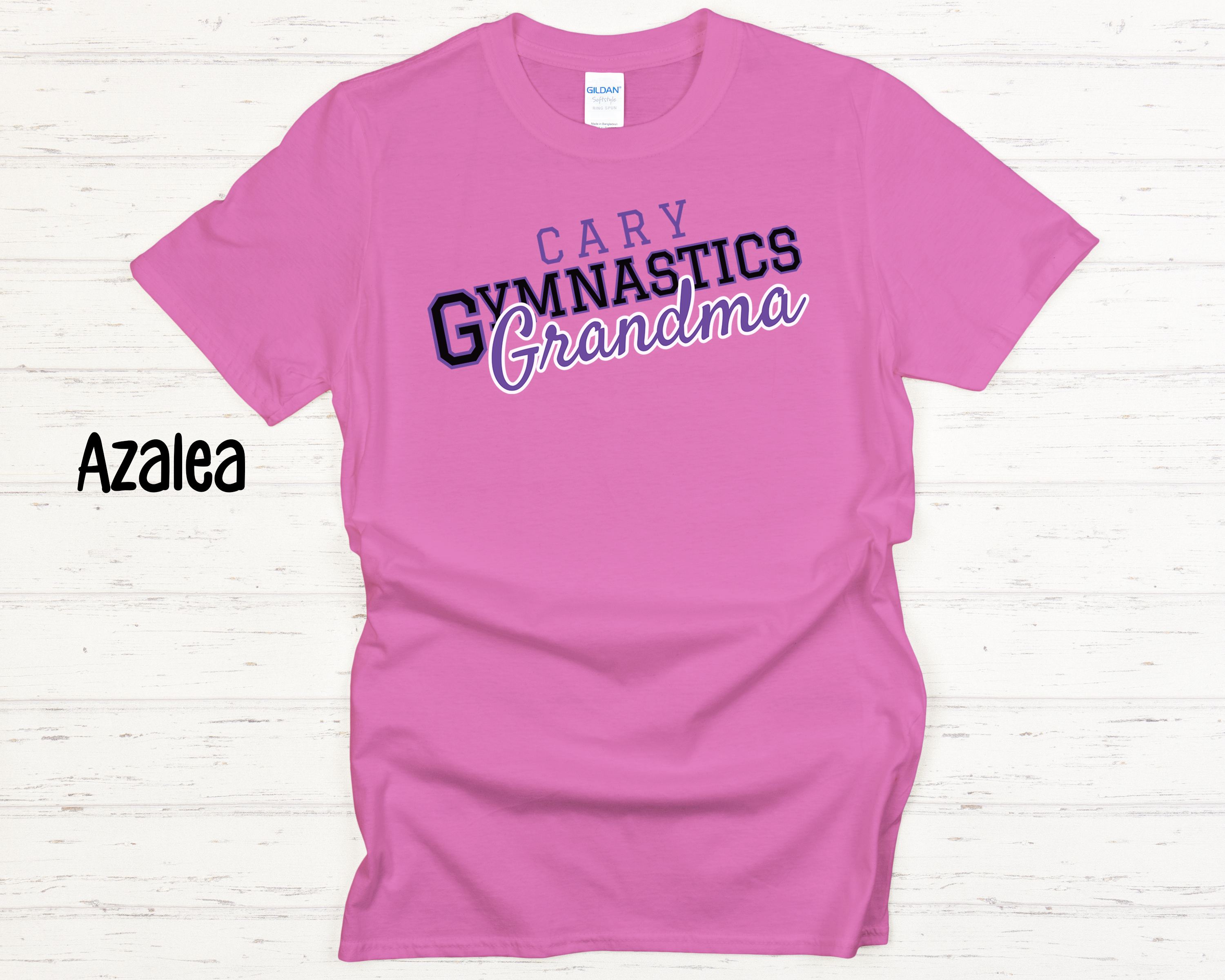 Cary Gymnastics Grandma Black Adult T-Shirt