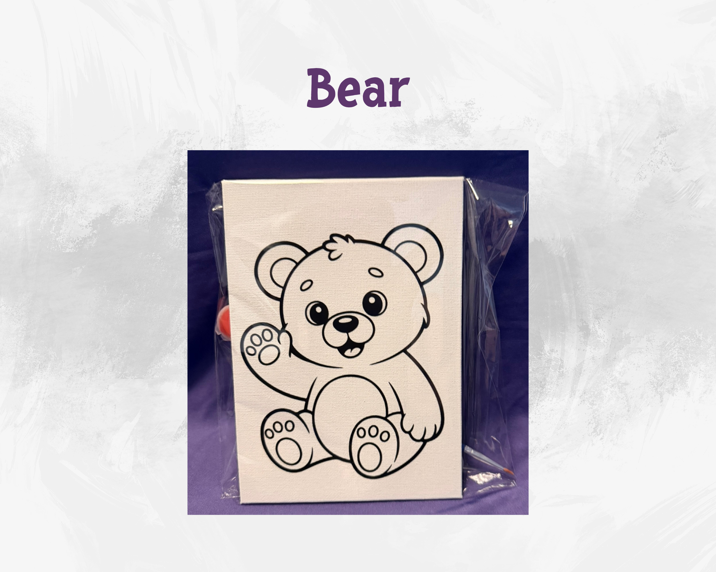 Canvas Animal Paint Kits | 5x7 Kids DIY Art Activity Set