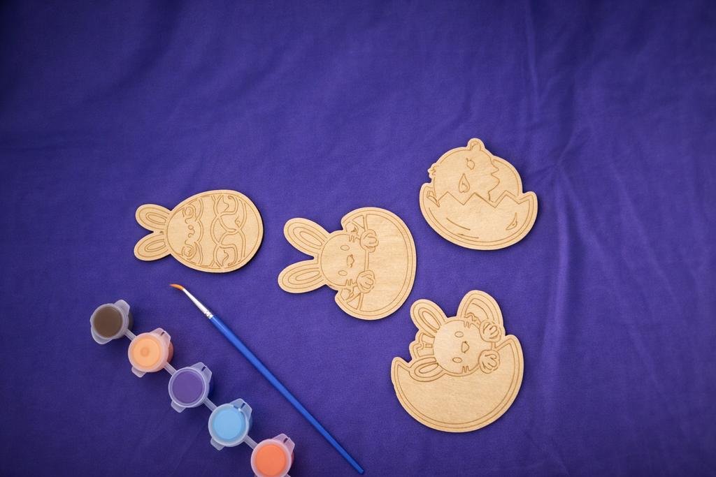 Easter Bunny Truck Paint Your Own Wood Craft Kit – DIY Kids Easter Activity