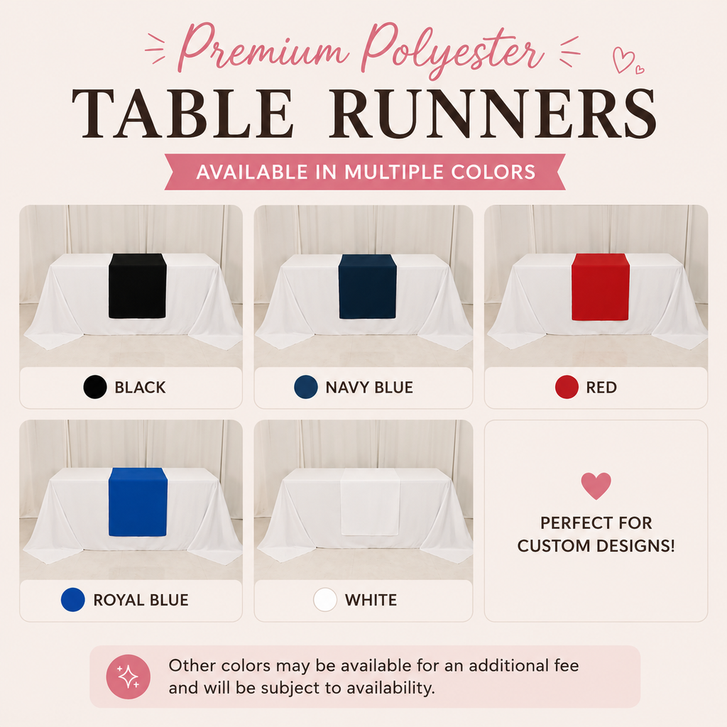 Custom Logo Table Runner for Vendor Booths & Small Businesses