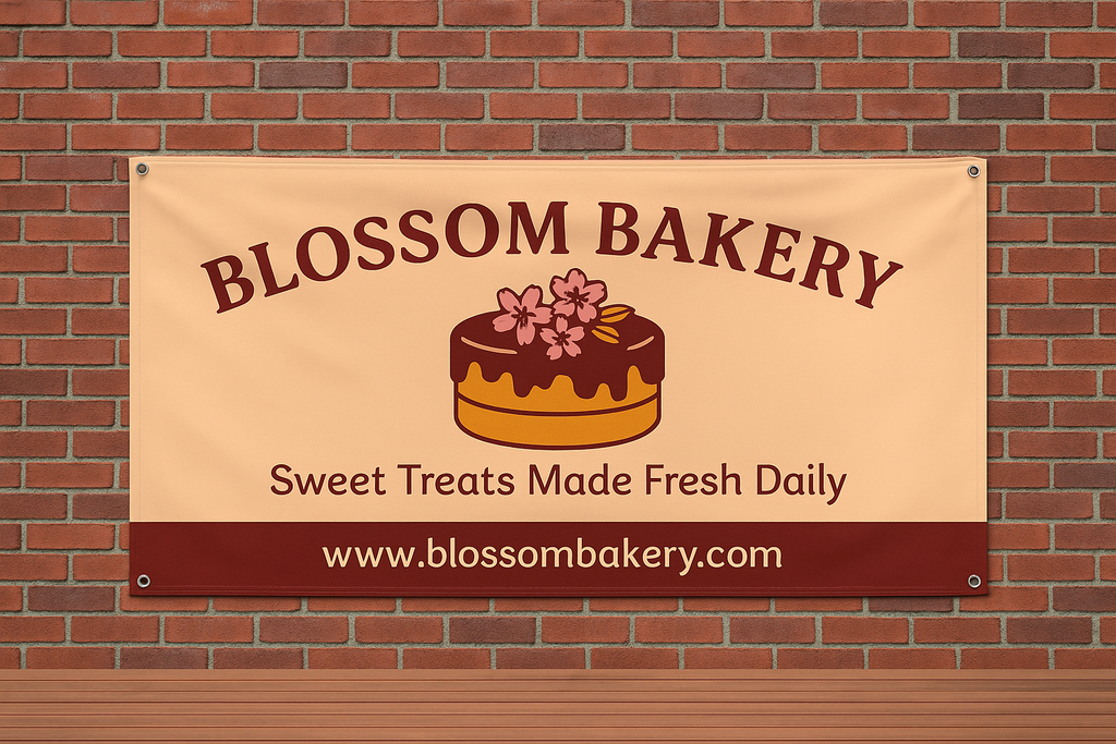 Custom Vinyl Banner – Hem & Grommet Finish