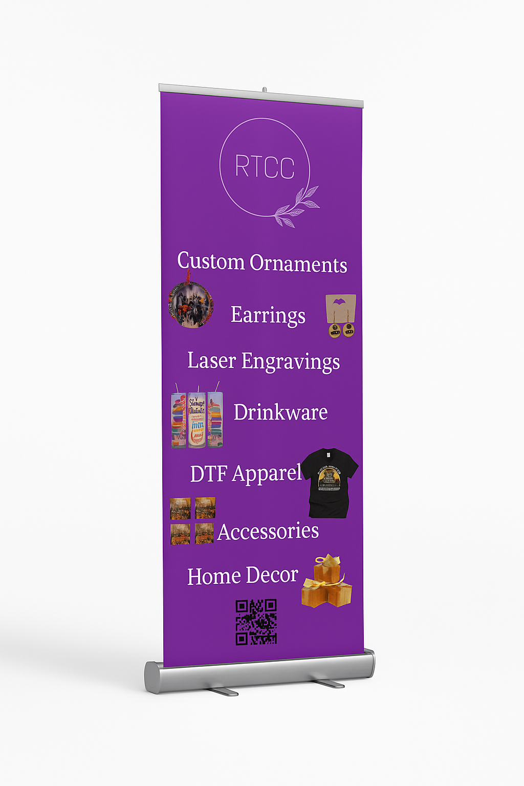 Custom Retractable Banner – 33" × 81"