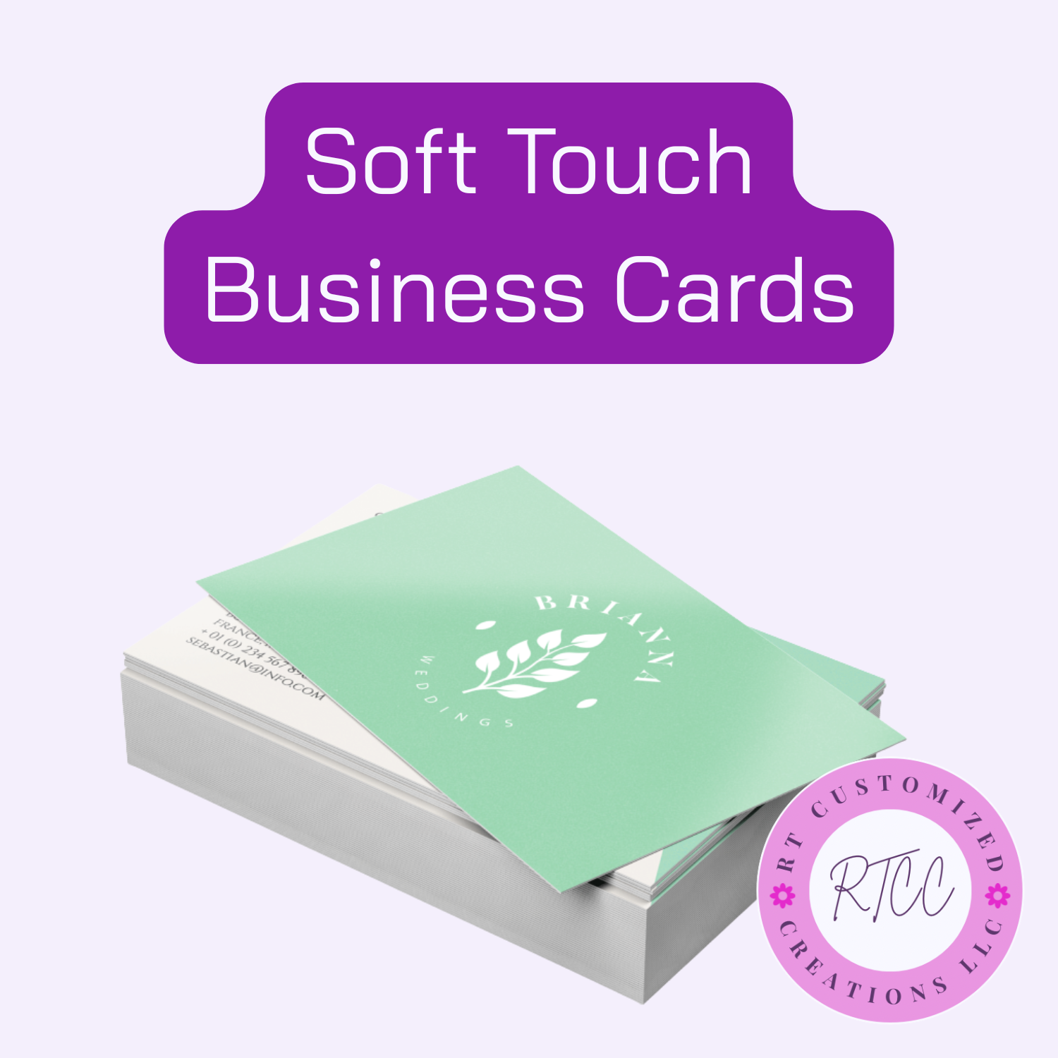 Custom Soft Touch Business Cards | Premium Velvet Finish